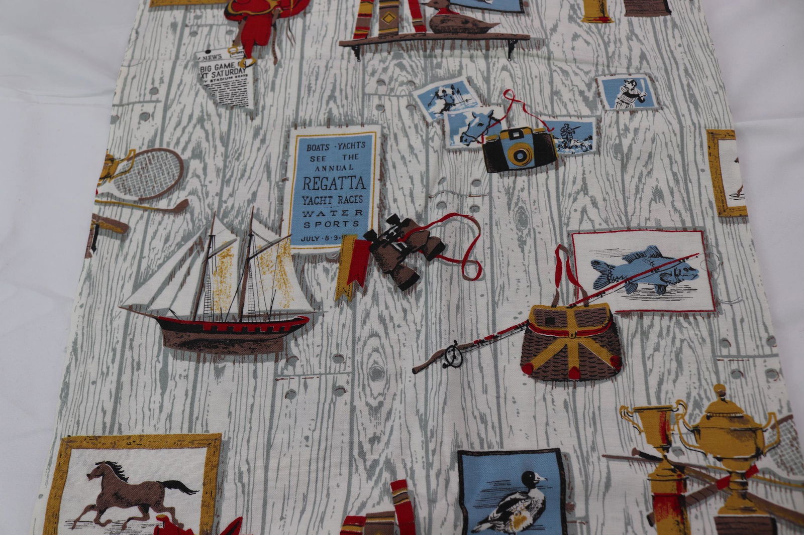 Vintage 1950's Boy's Print Fabric (1 of 3)