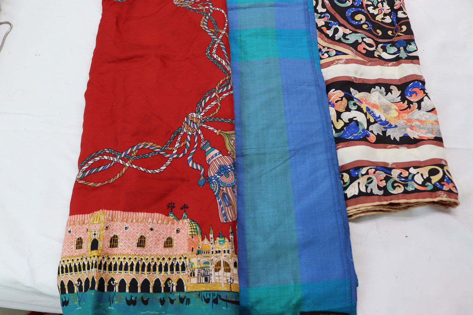 Lot of 3 Vintage Silk Scarves (1 of 9)