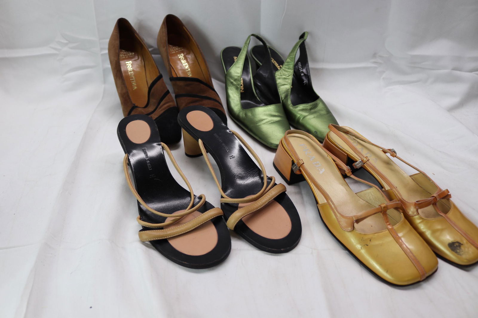 Lot of 4 Pairs of Vintage Heels Some Designer (1 of 14)