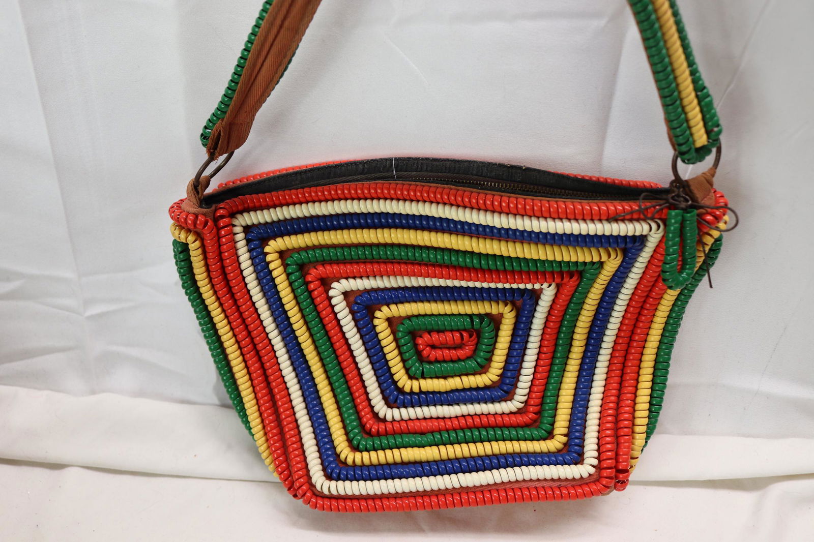 Vintage 1940's Unique Phone Cord Handbag (1 of 5)