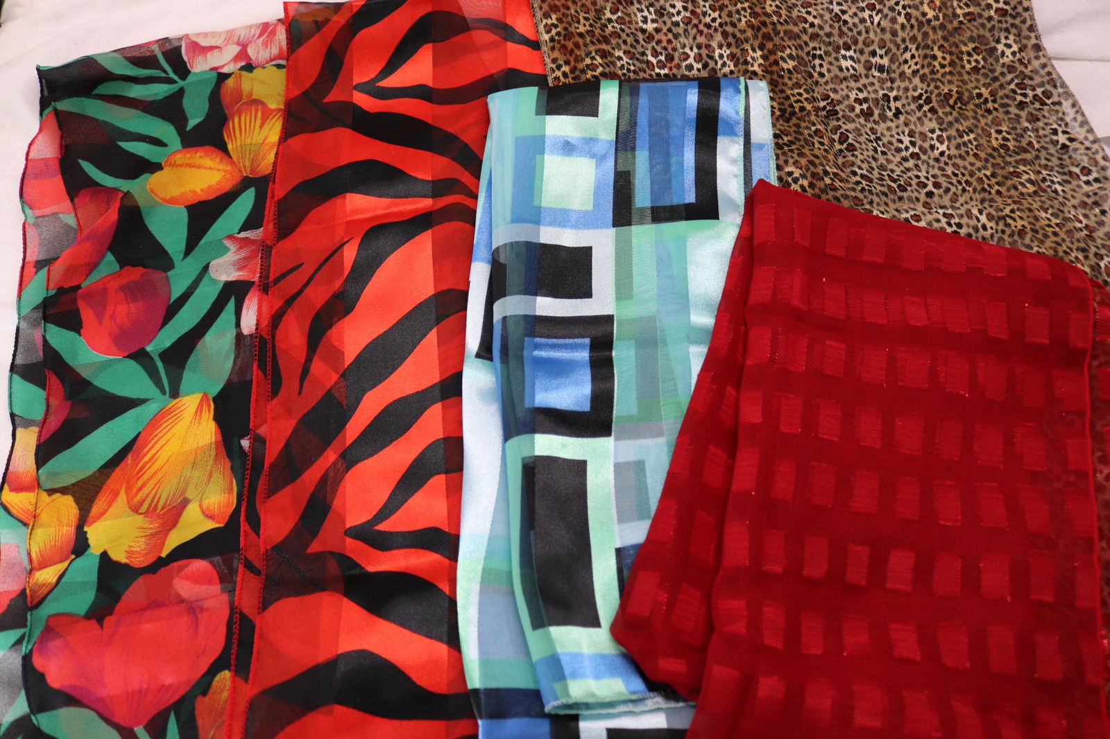 Lot of 5 Vintage Scarves (1 of 6)