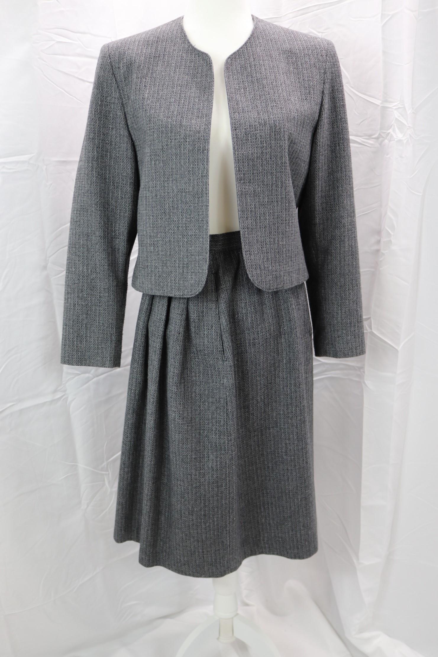 Vintage 1960's Edwin Scott Wool Skirt & Blazer Set (1 of 6)