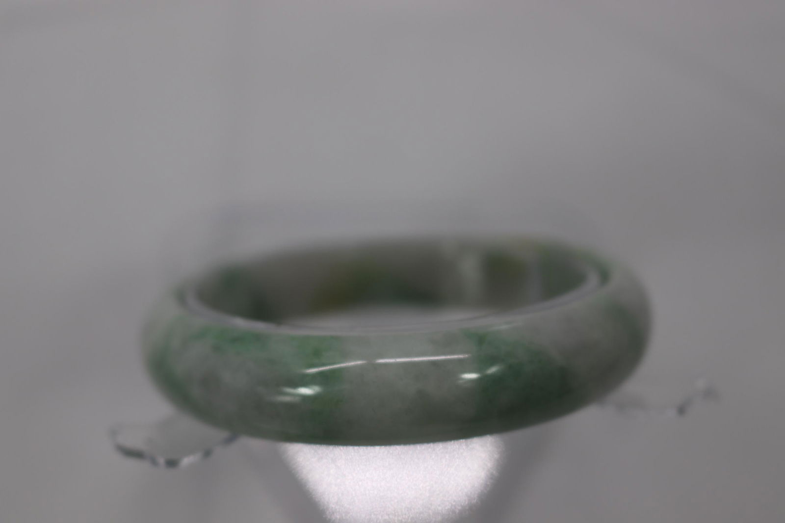 Vintage Light Green Jade Bangle Bracelet (1 of 6)
