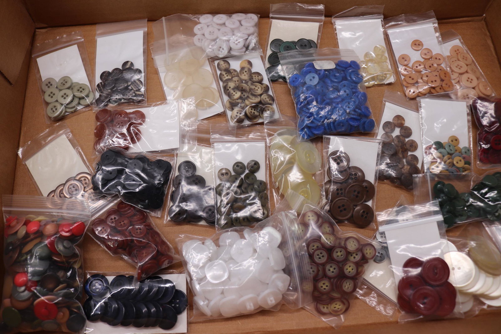 Large Lot of Vintage Button Sets: Many Sets, some vegetable ivory and plastic