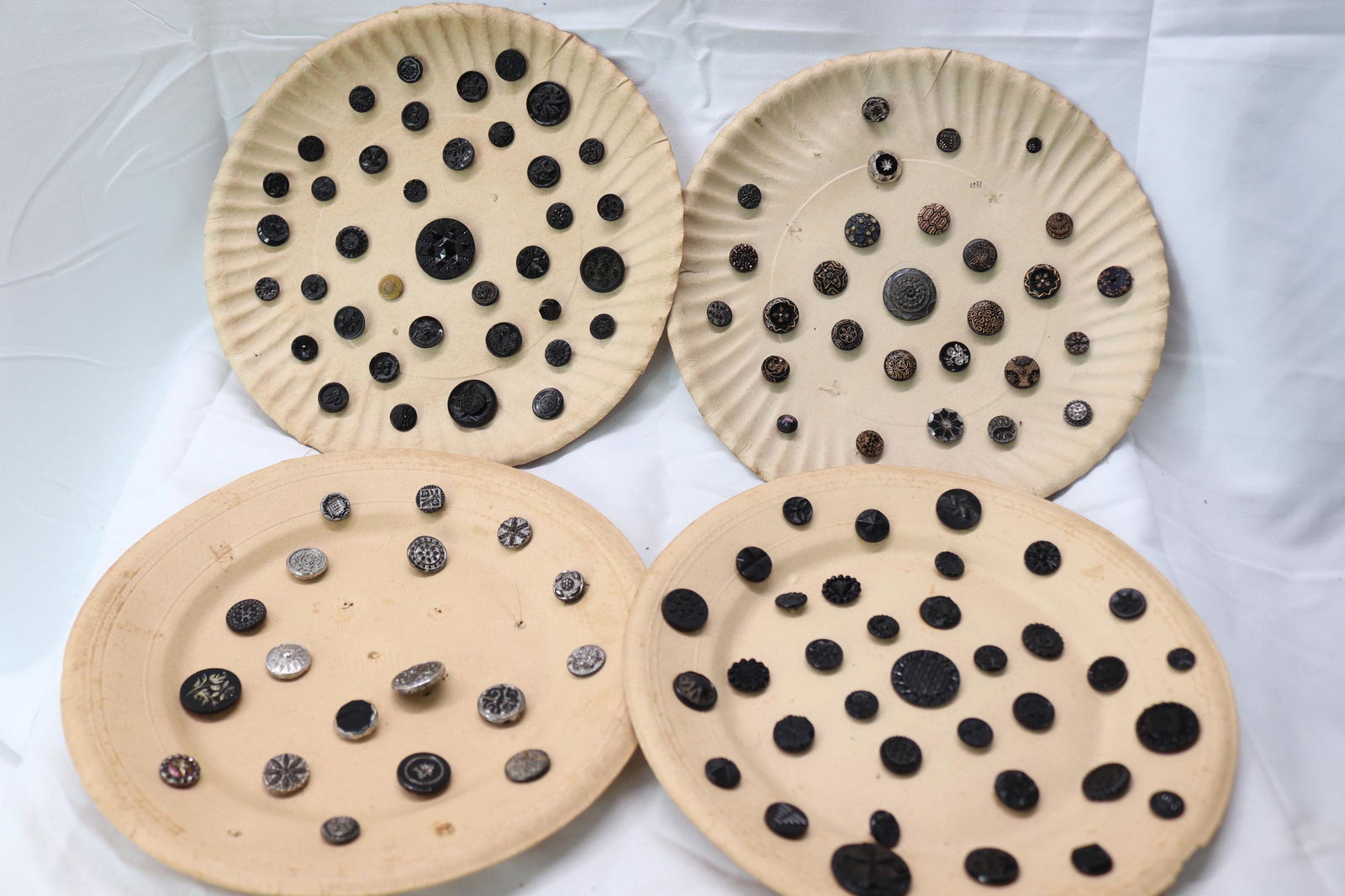 Lot of Antique Black Jet Glass Buttons (1 of 18)