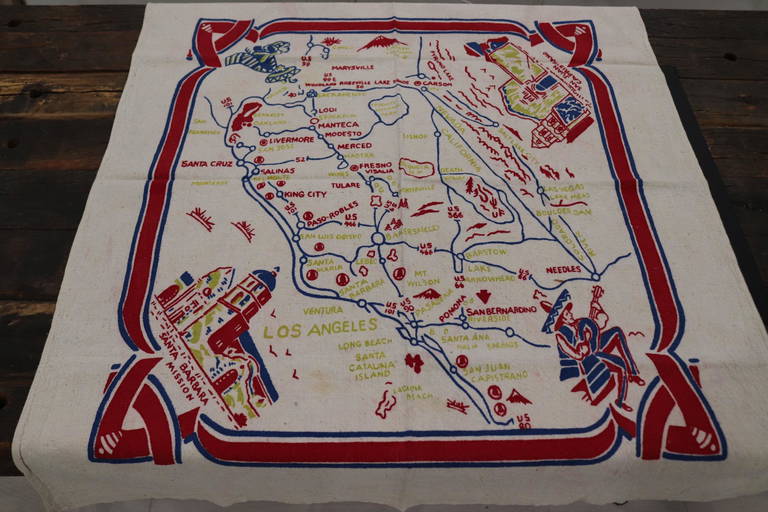 Vintage Los Angeles Cactus Cloth Kitchen Tablecloth Jul 11, 2022