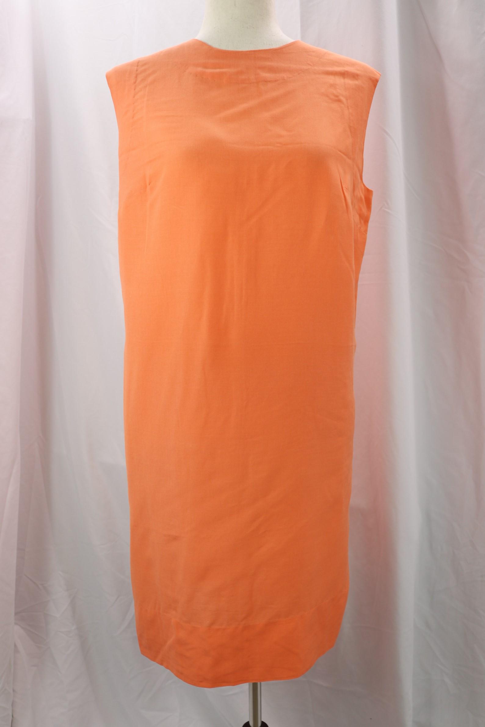 Vintage 1960's Orange Linen Shift (1 of 5)