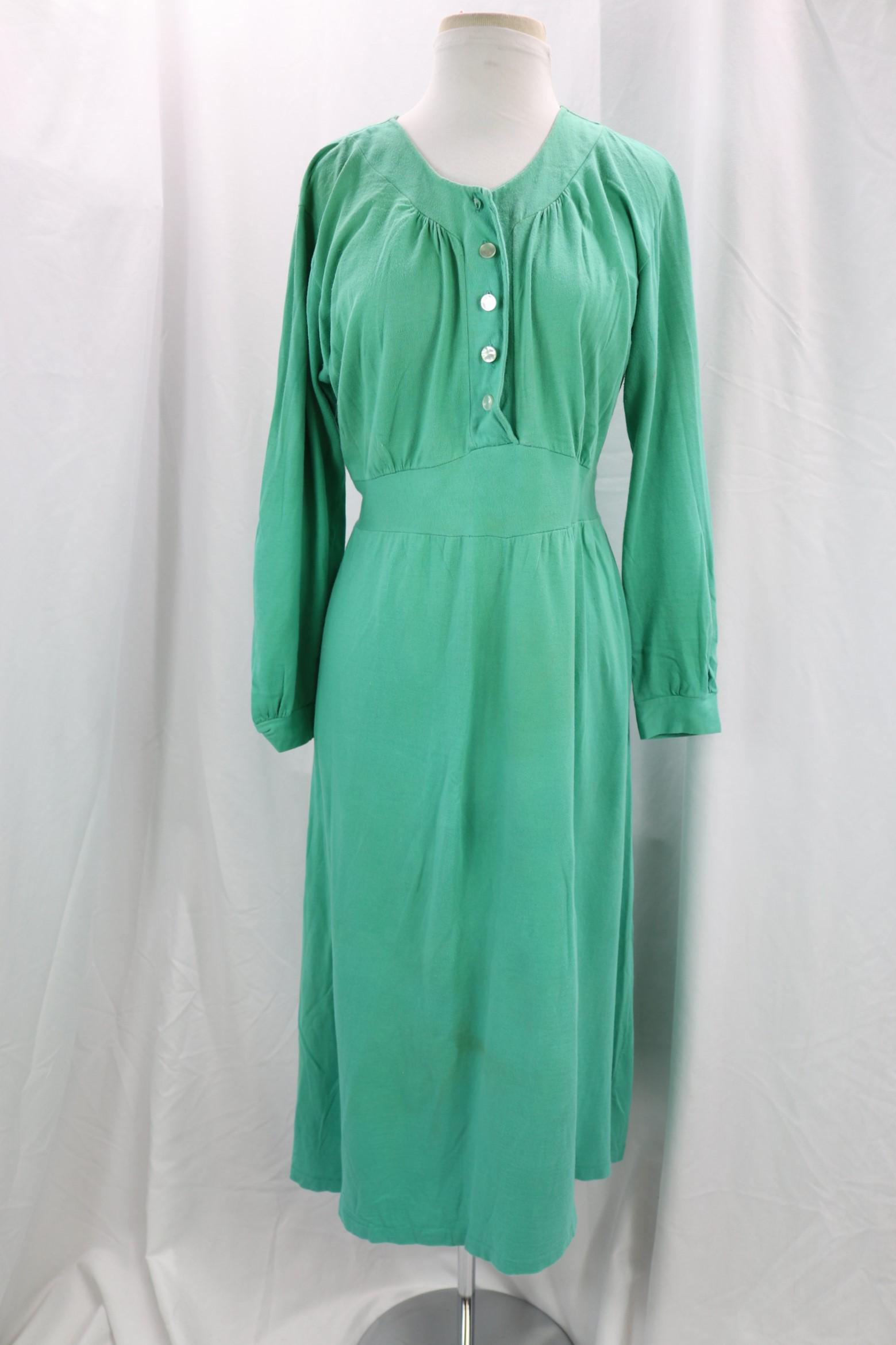Vintage 1970's Jersey Knit Long Sleeve Dress (1 of 12)