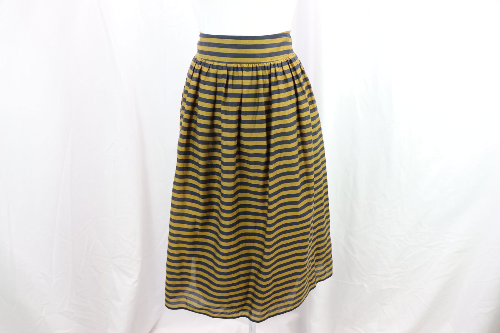 Vintage 2000's Burberry London, Striped Cotton Skirt (1 of 7)