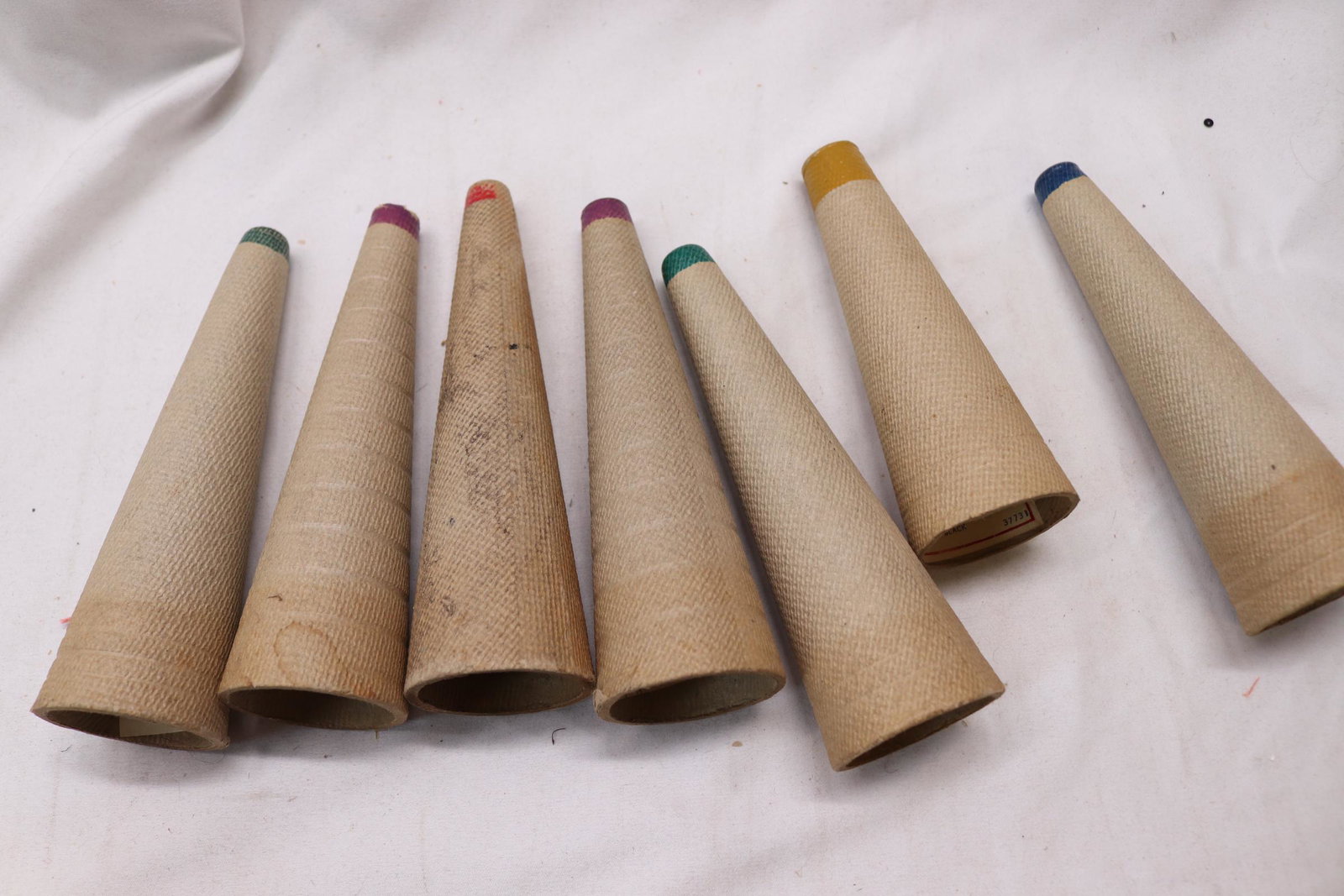 Lot of 7 Old Store Stock Thread Cones: see photo's