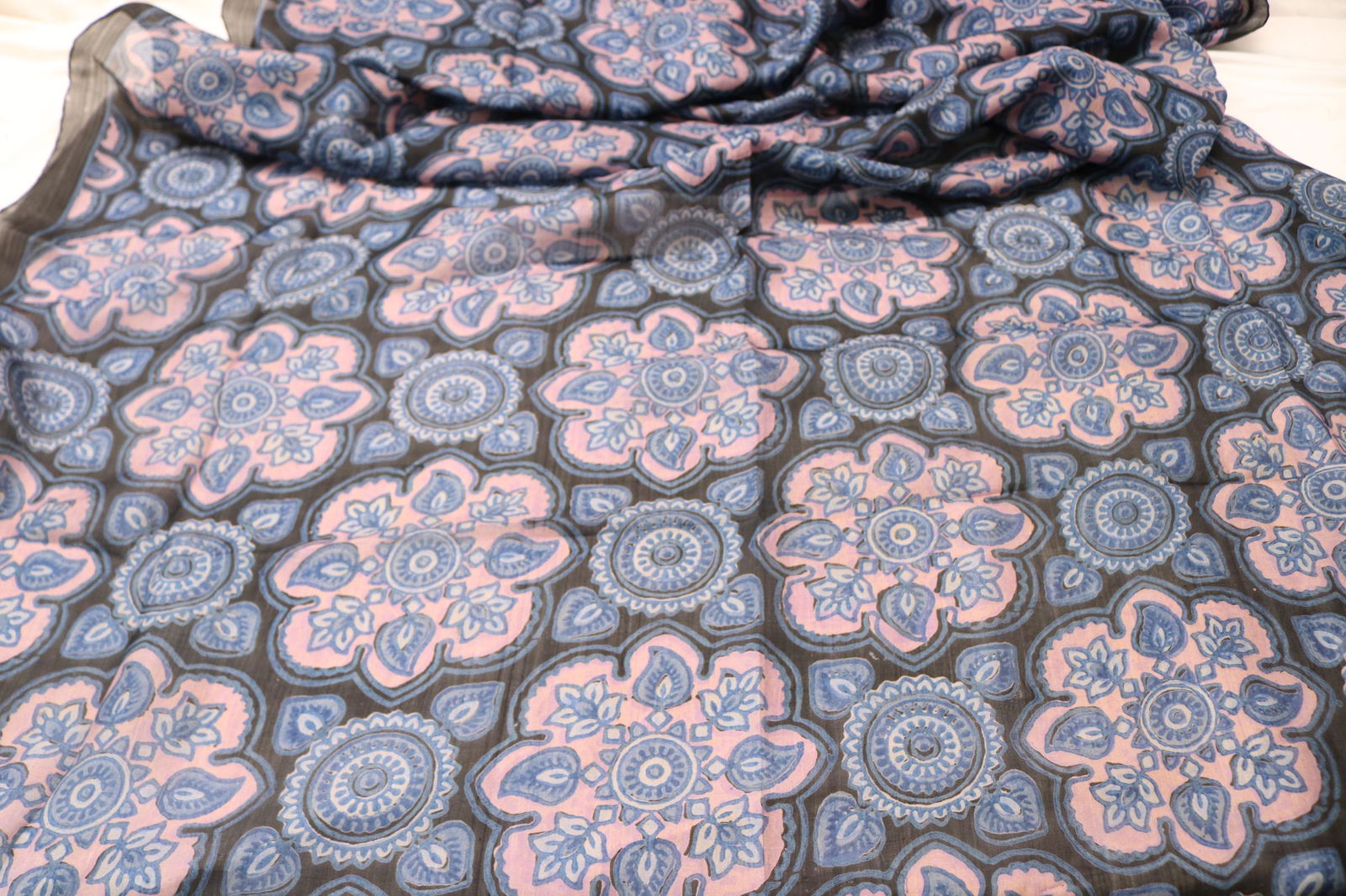 Vintage Pierrre Cardin Hand Rolled Silk Shawl (1 of 4)