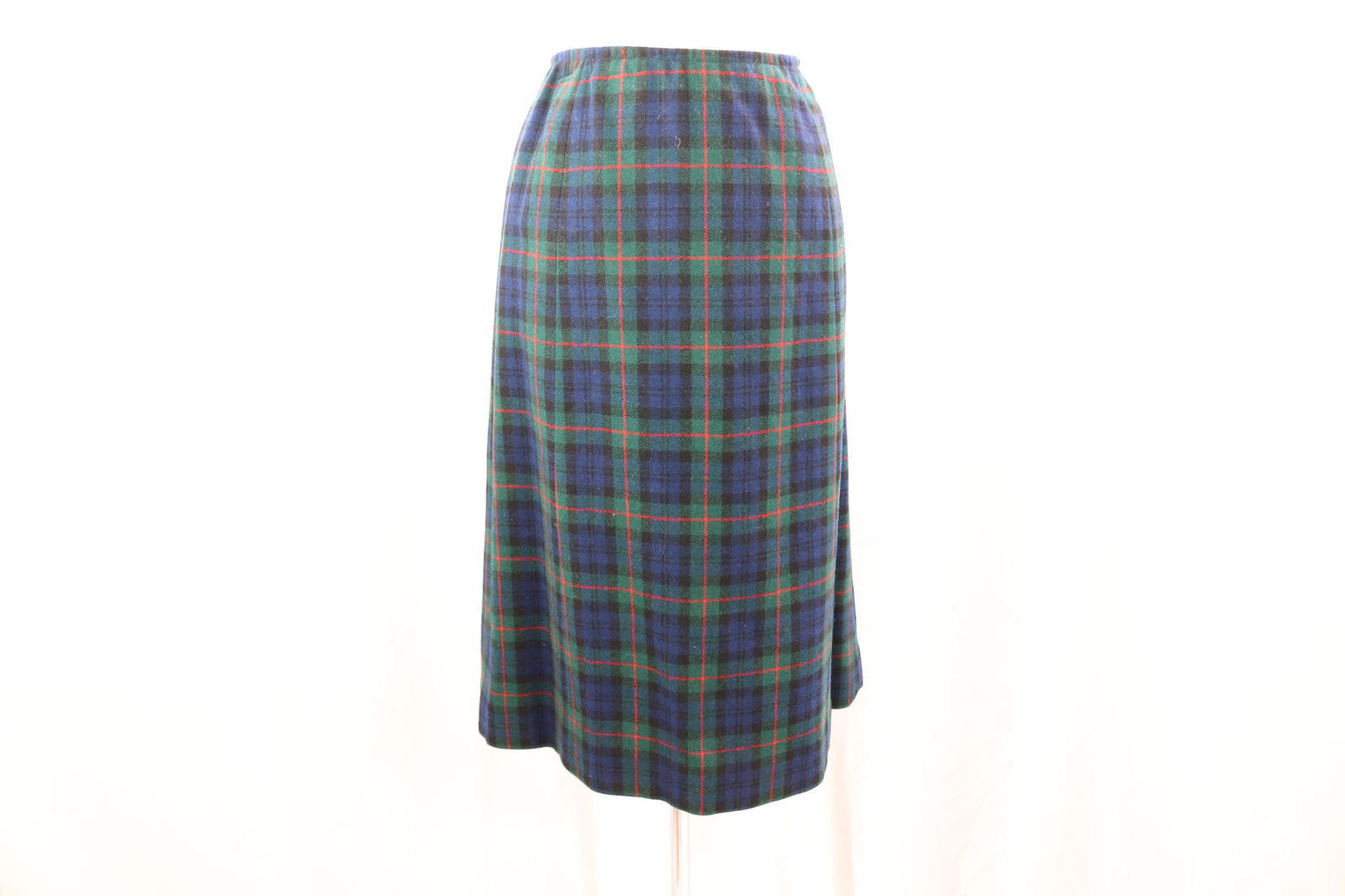 Vintage 1970's Blue Plaid Pendleton Skirt (1 of 5)