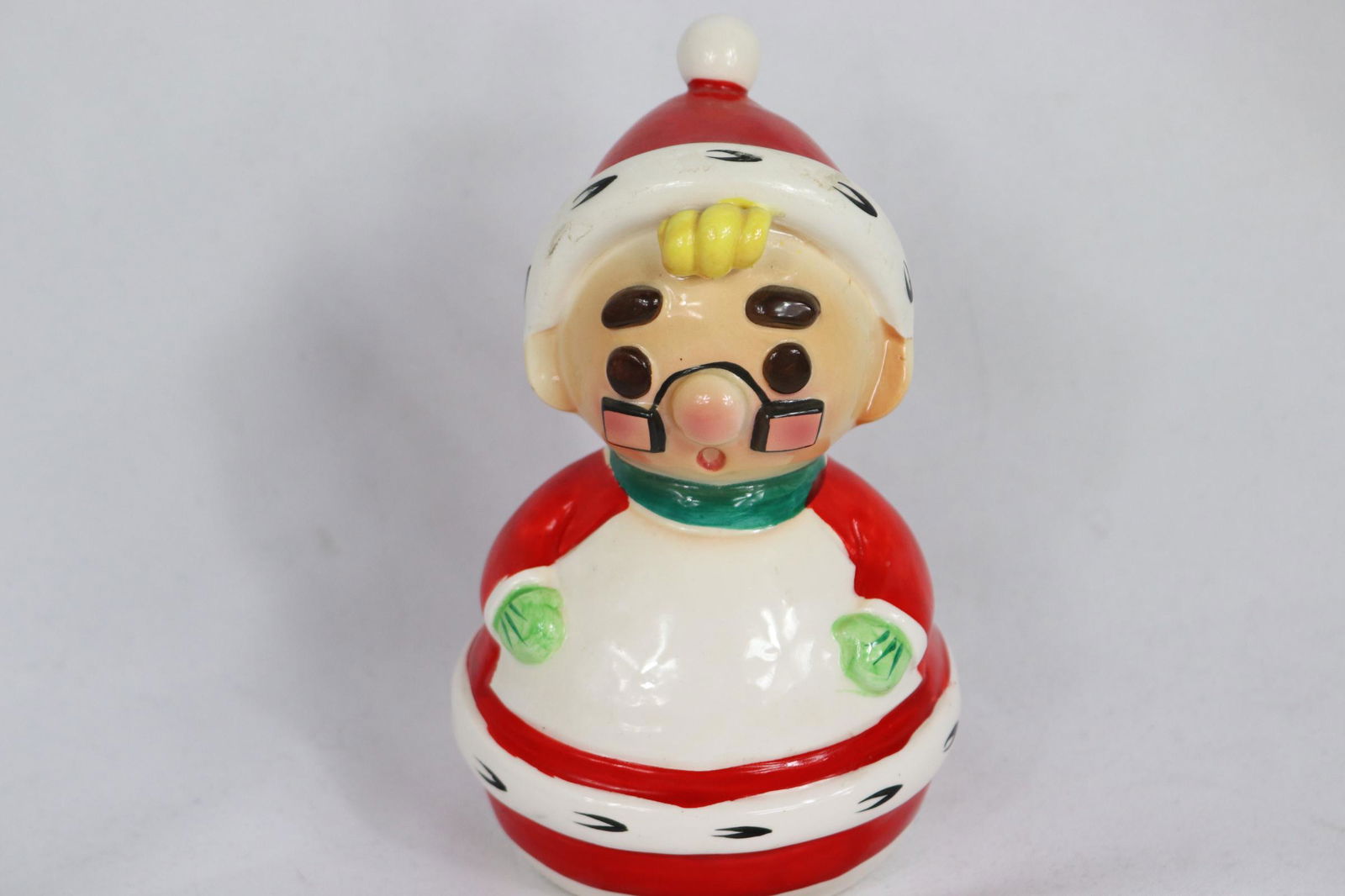 Vintage Ceramic Mrs. Claus Bank: approx. 6 inches tall