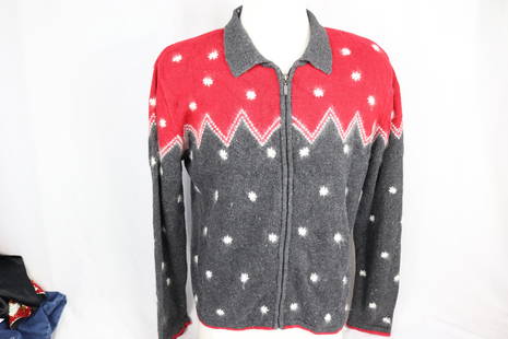 Vintage Paul Harris Zip Up Christmas Sweater, Men's or Unisex: approx. 48 chest, see photo's