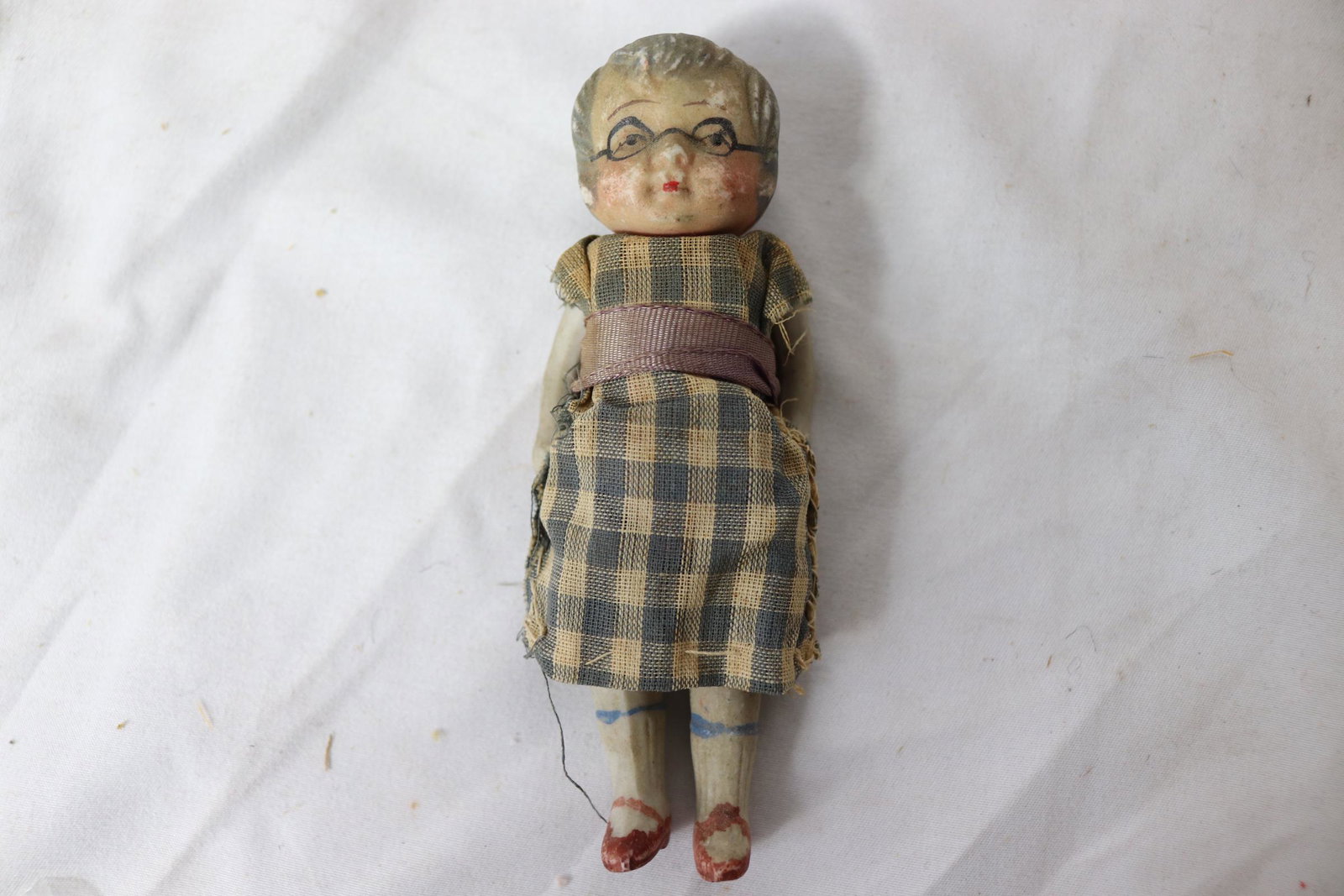 Vintage Made in Japan Bisque Doll with Clothing (1 of 4)