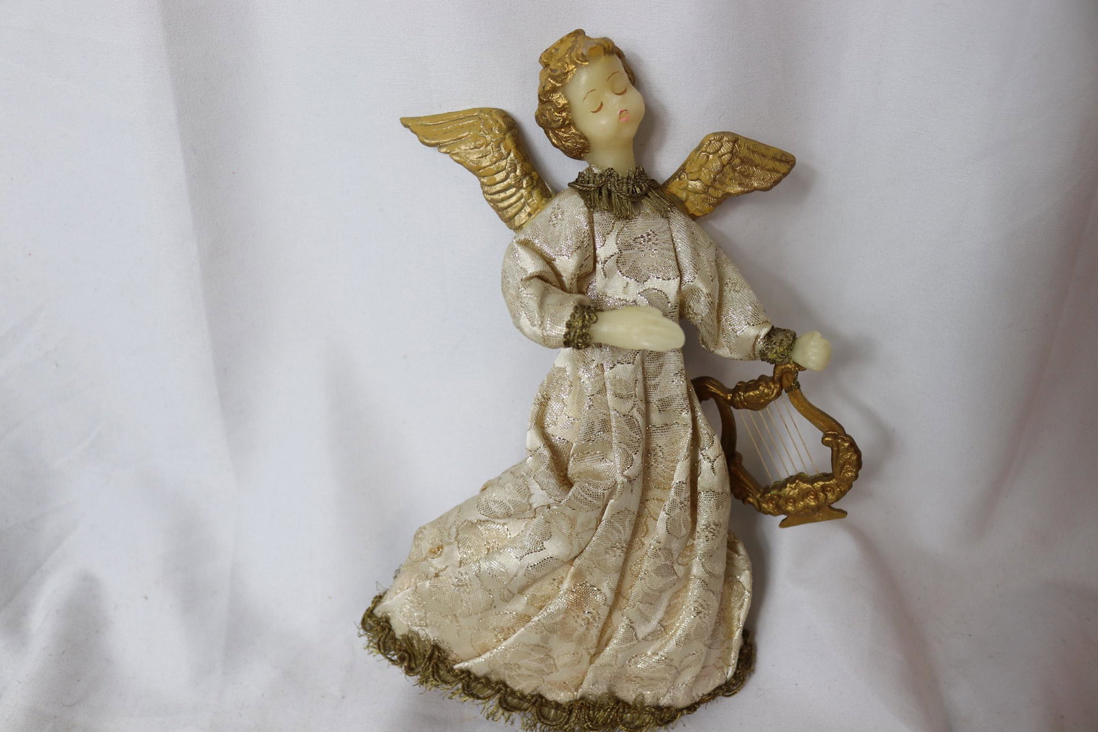 Vintage 1950's Koestel Christmas Wax Angel Tree Topper (1 of 6)