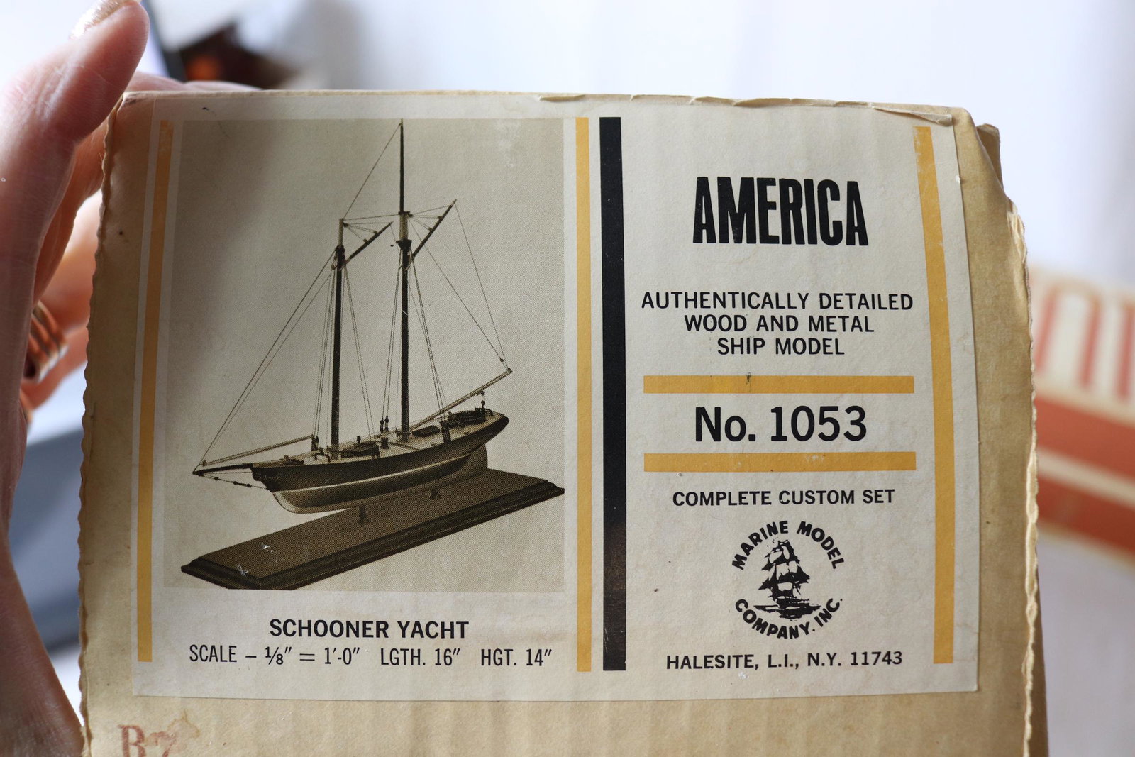Vintage 1970 Marine Model Co. #1053 Wood Ship Model (1 of 5)