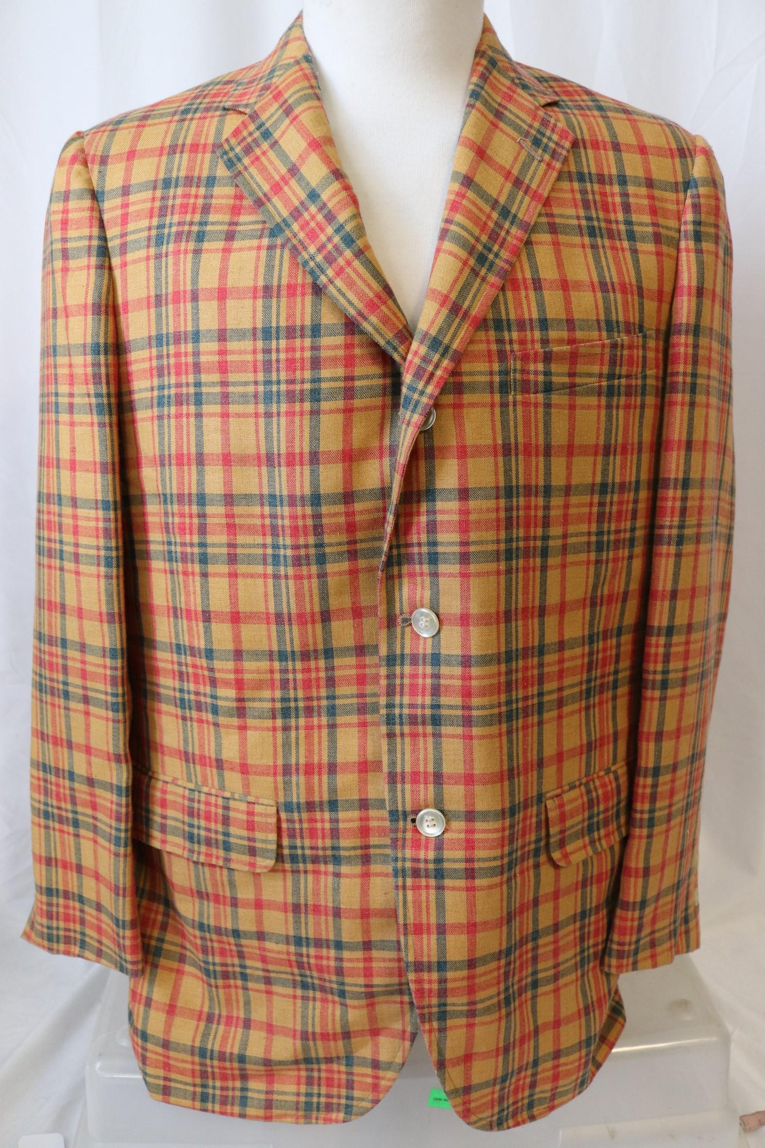 Vintage 1950's Hill House Suit Coat Jacket In Plaid (1 of 6)