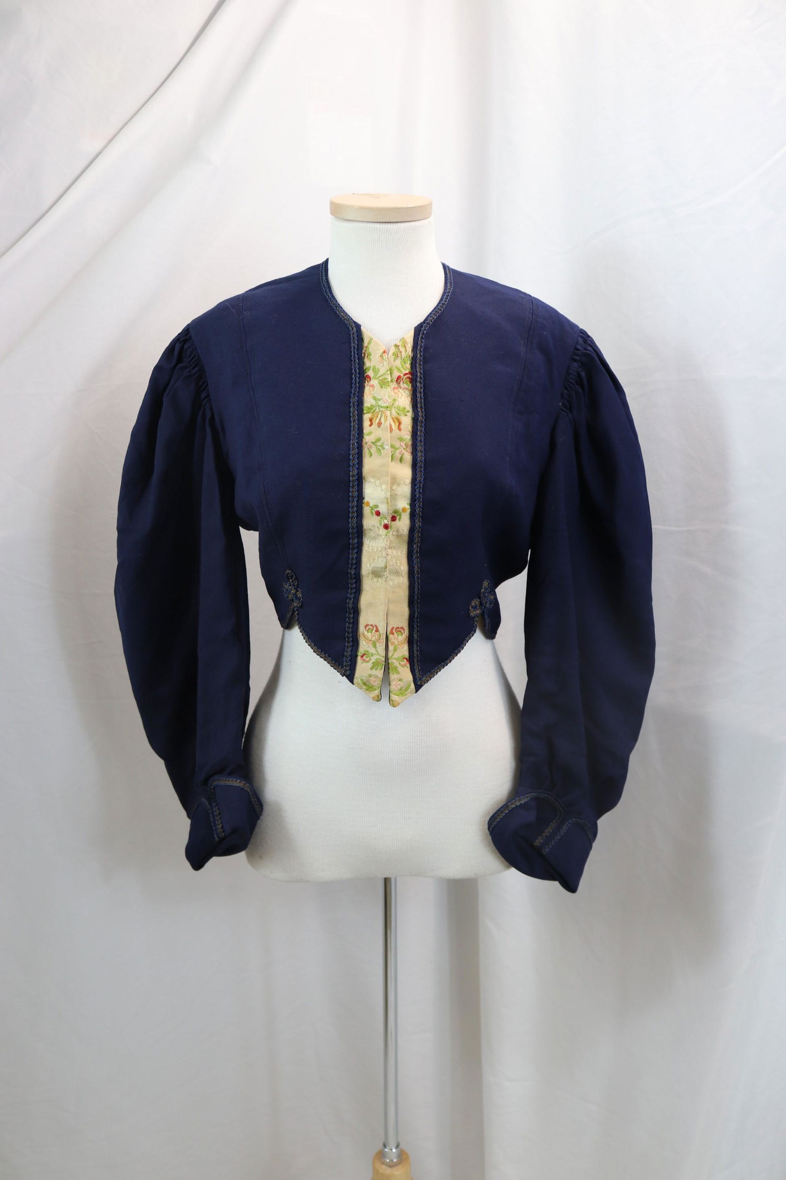 Victorian Navy Blue Wool Jacket Bodice (1 of 7)
