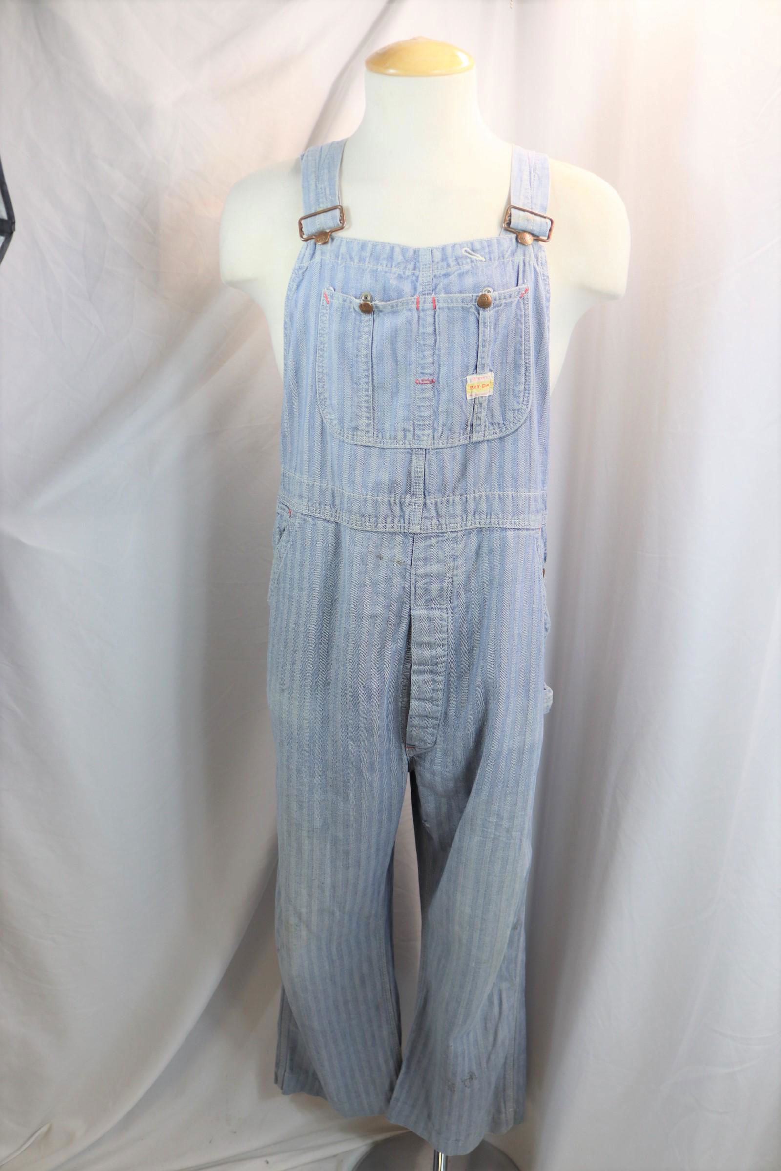 Vintage 1950's Pennies Pay -Day Engineer style bib overalls (1 of 9)