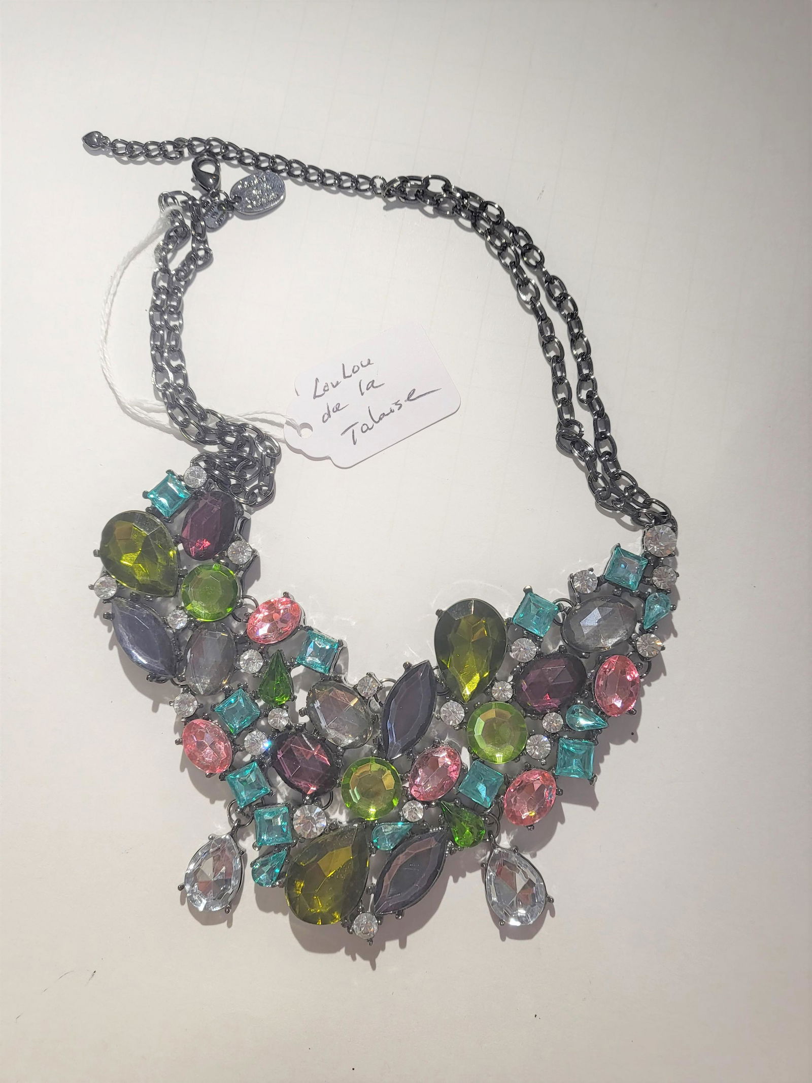 Vintage Lou Lou da la Talaise Crystal Statement necklace (1 of 2)