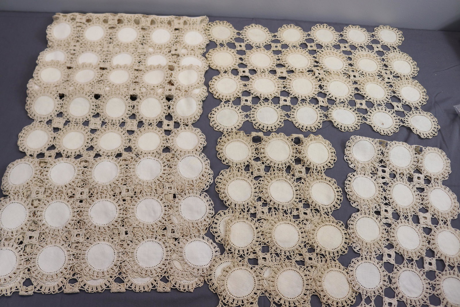 Vintage Crocheted Penny Circle Table Runners & Mats (1 of 10)