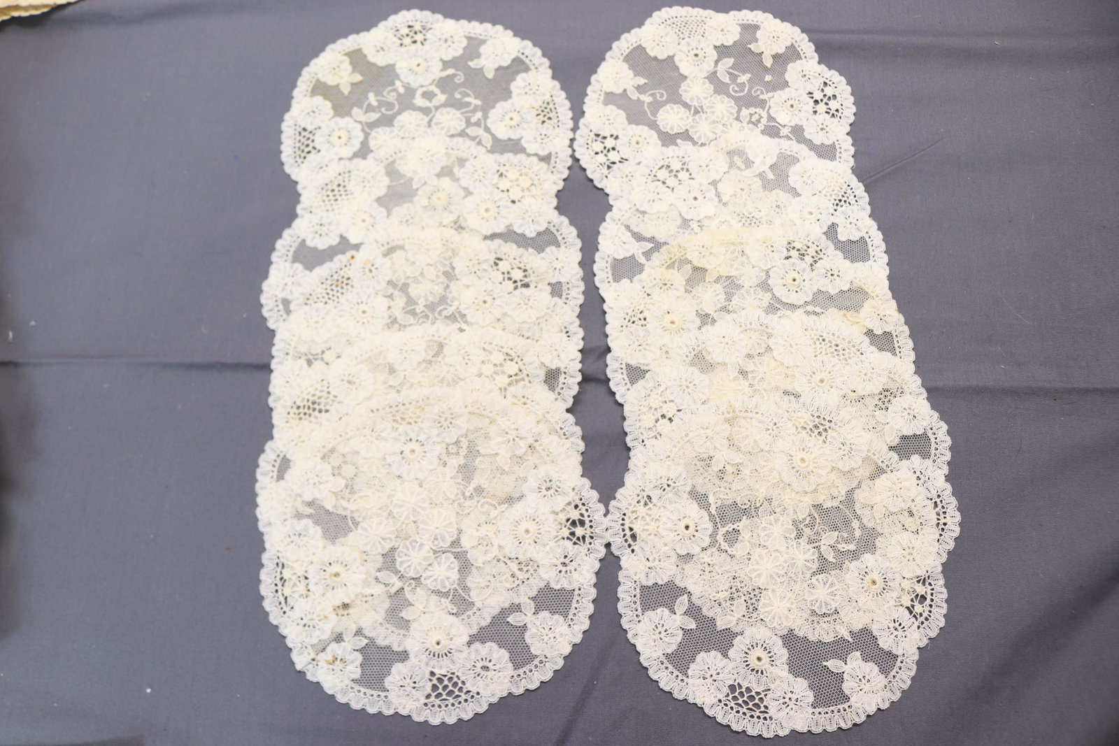 Lot of 10 Vintage Tambor Style Lace Doilies (1 of 11)