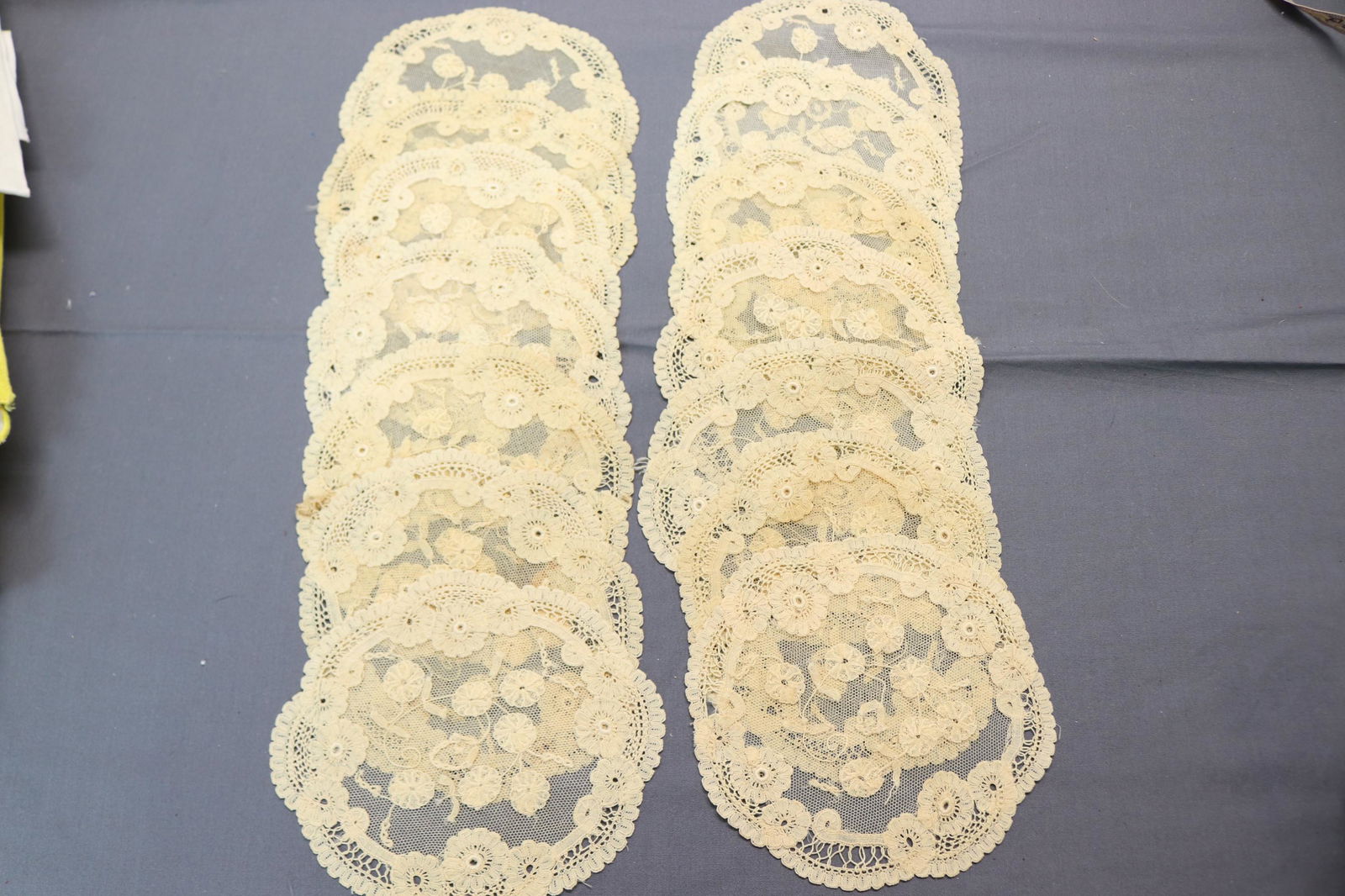 Lot of 14 Vintage Tambor Lace Style Doilies (1 of 15)