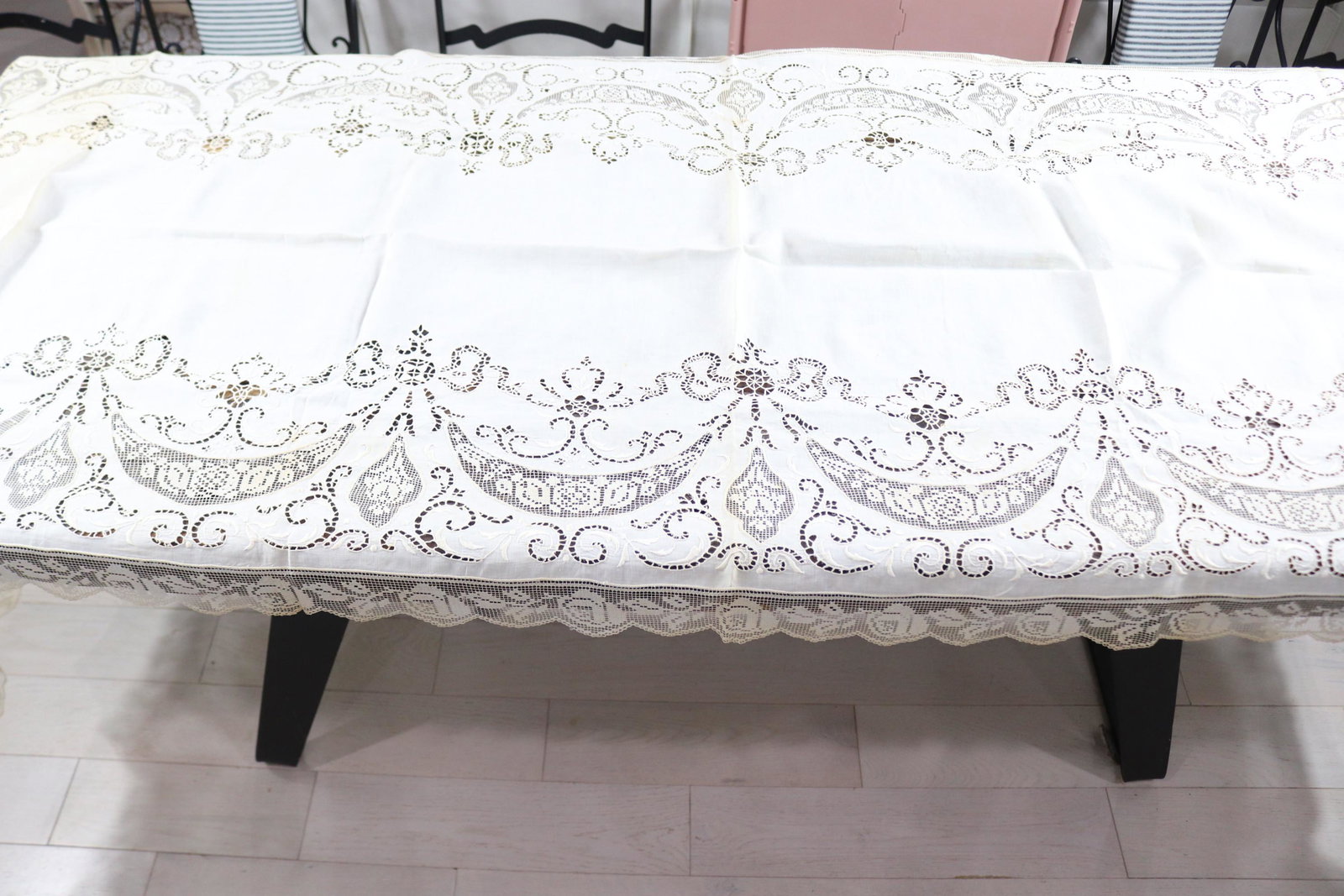 Fabulous Vintage Mixed Lace Extra Wide Table Runner (1 of 9)