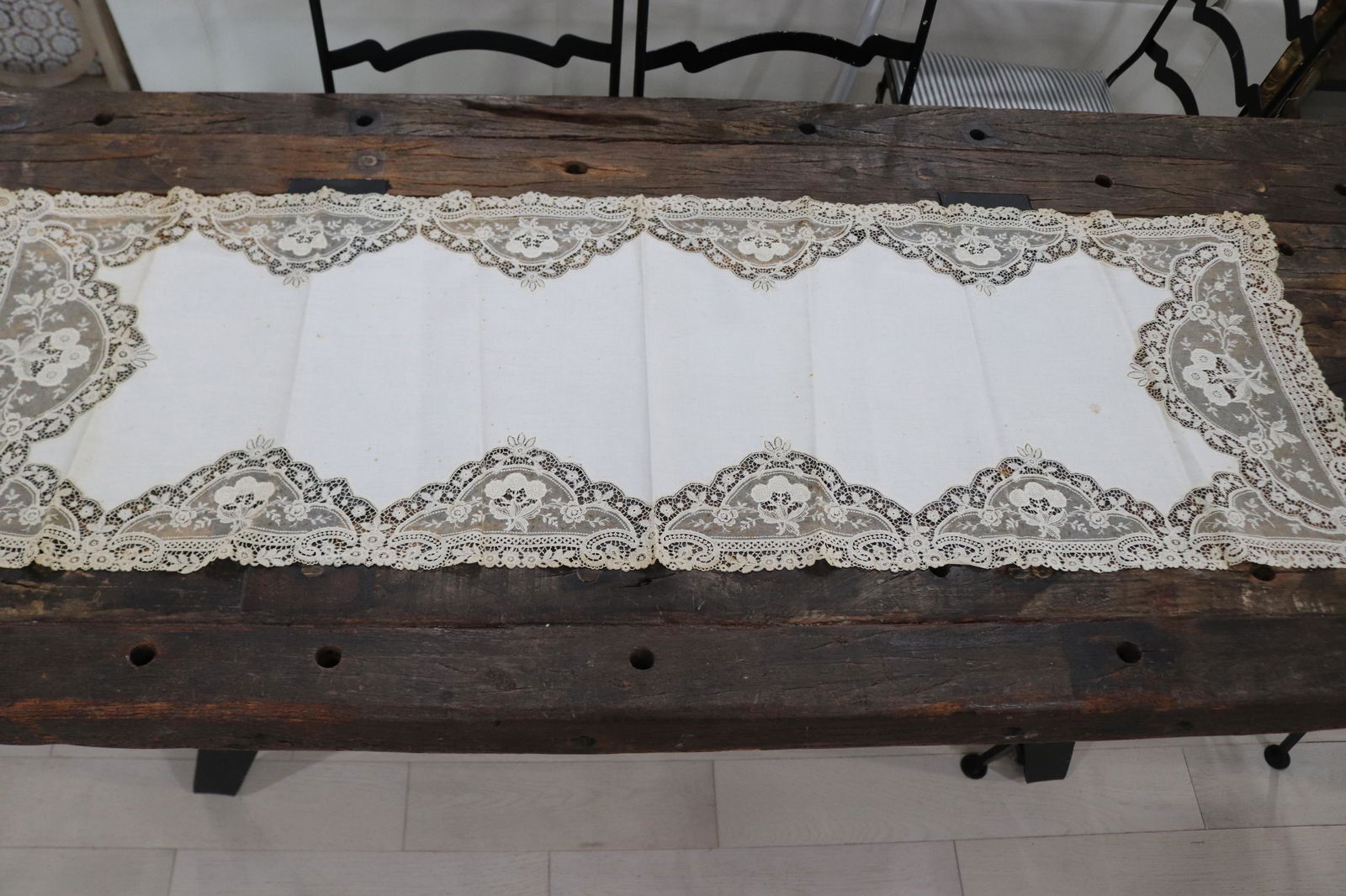 Vintage Brussels Lace Table Runner (1 of 7)