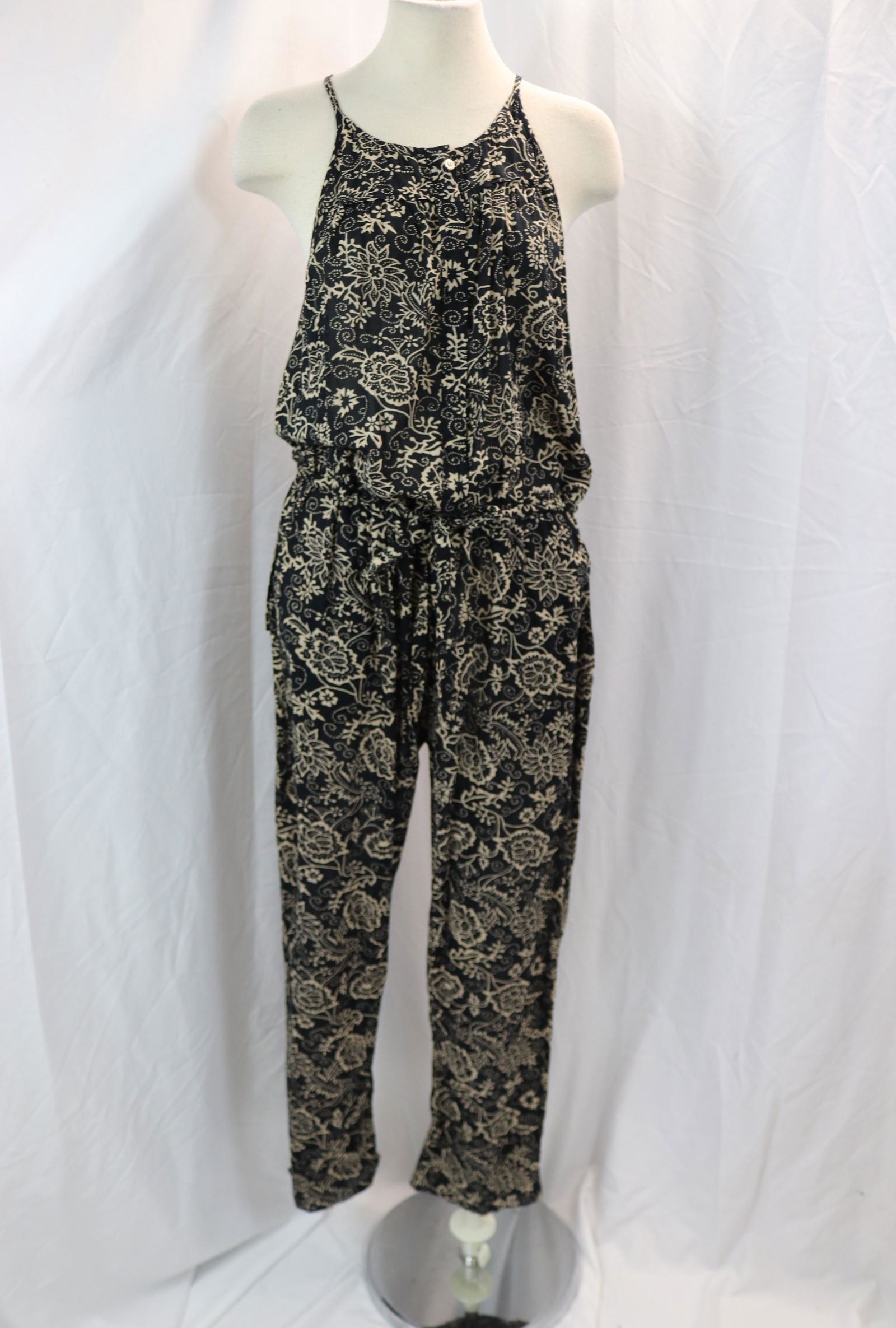 Vintage 1990's Isabel Marant Etoile Black And White Beach Pajama Jump Suit (1 of 5)