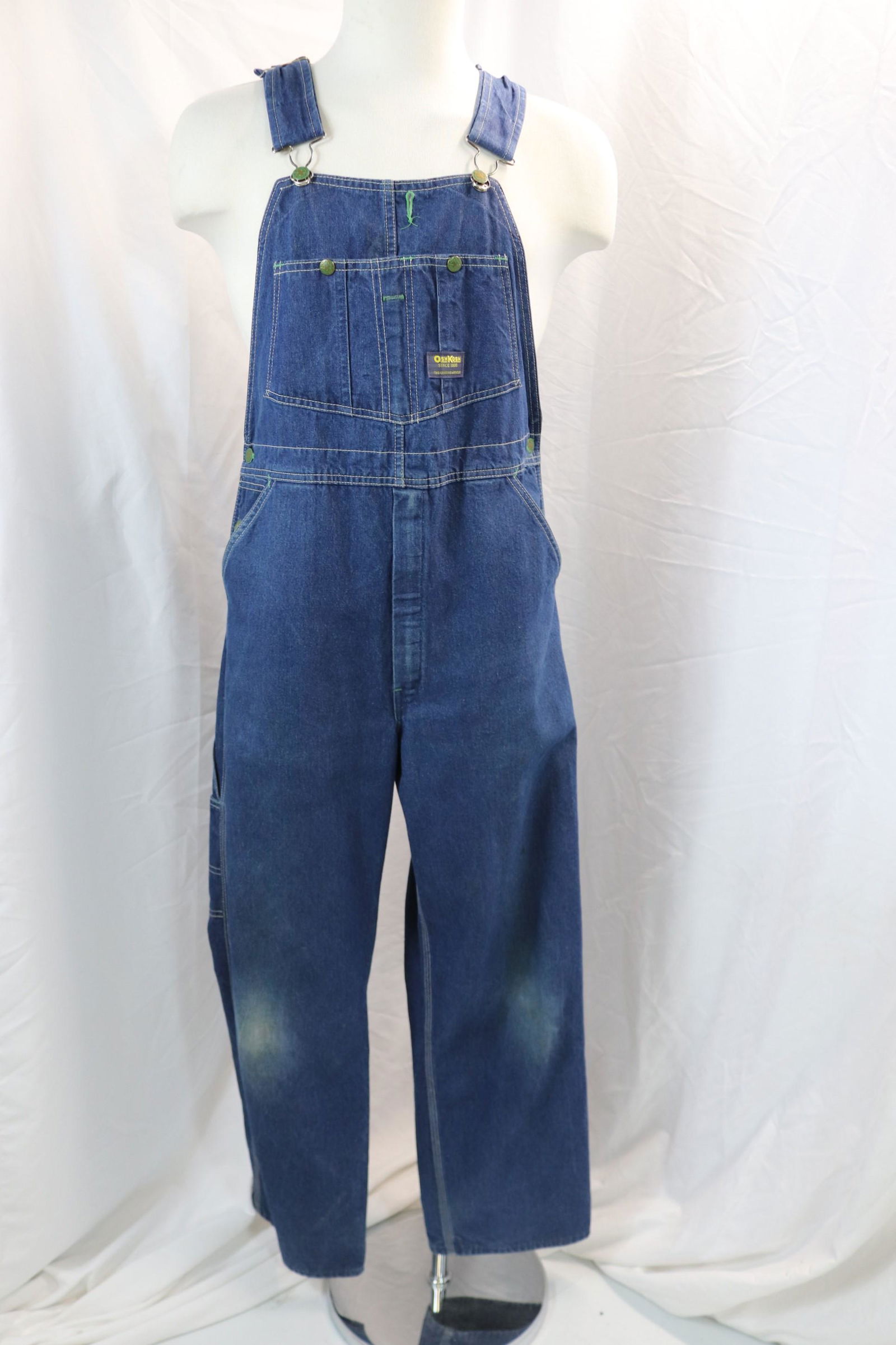 Vintage Men's Oshkosh Bib Front Denim Overalls (1 of 6)