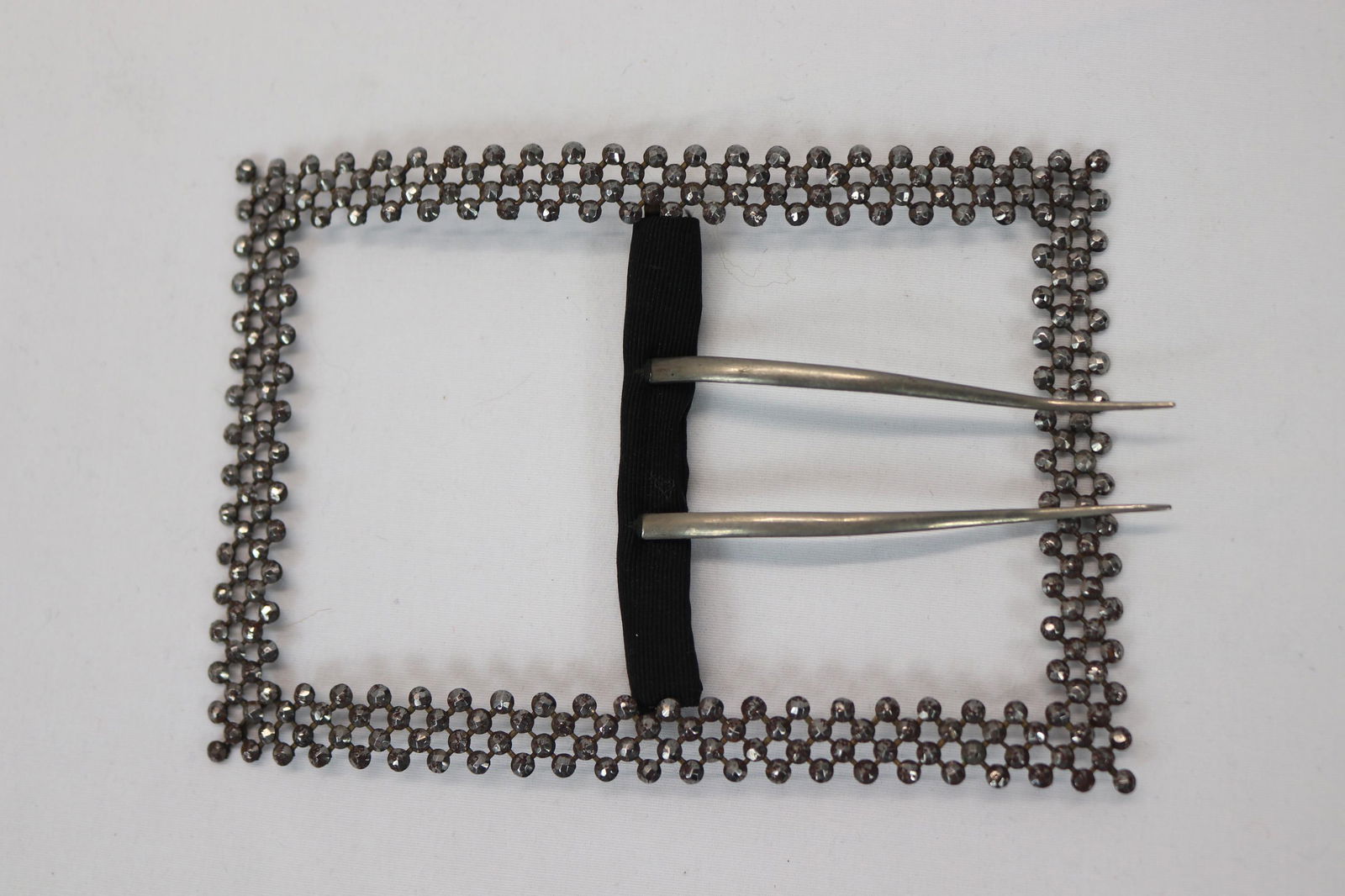 Antique Marcasite Dress Buckle, extra Large  5 3/4 x 4 inches (1 of 2)