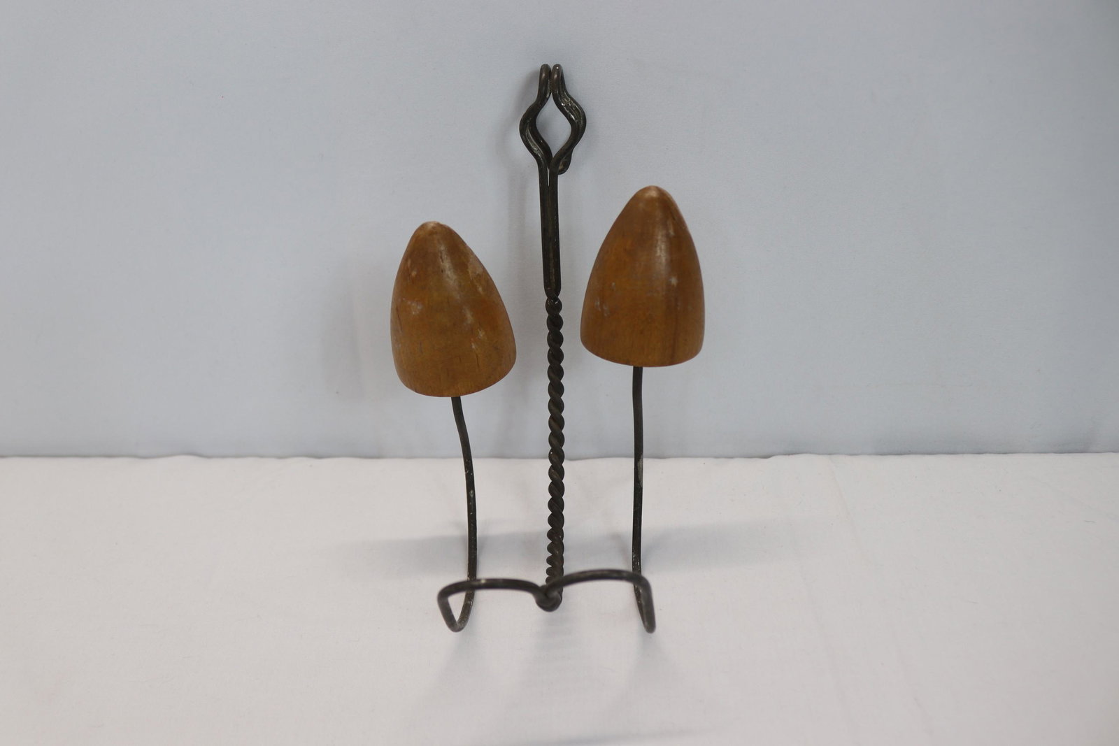 Antique Wood & Iron Shoe Hanger/Display: see photo's