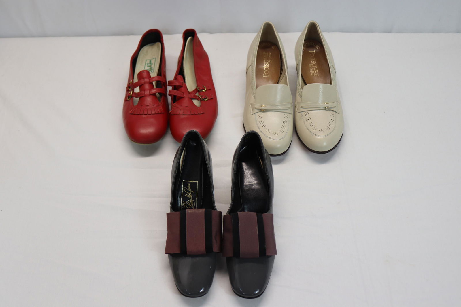 Lot of 3 Pair Vintage 1960's Shoes, Lady McQuire & Footsaver by Drew (1 of 20)