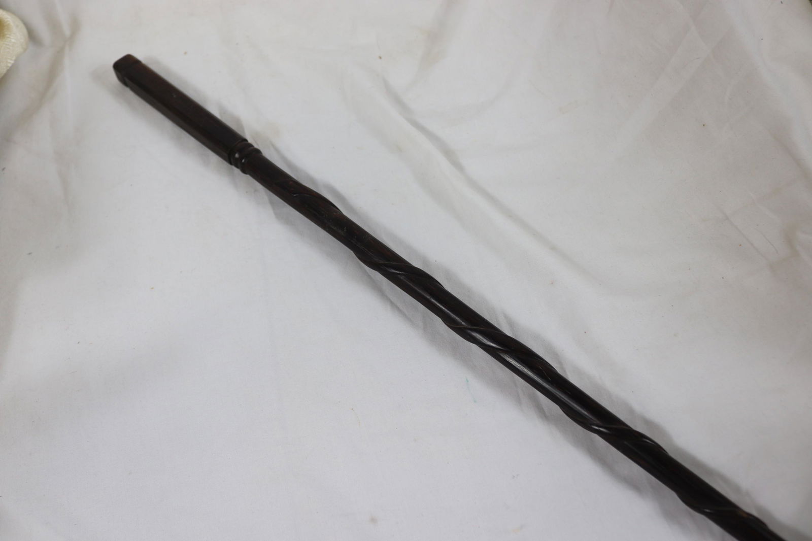 Antique Carved Ironwood Walking Stick with Snake "New Guinea" on Handle (1 of 3)