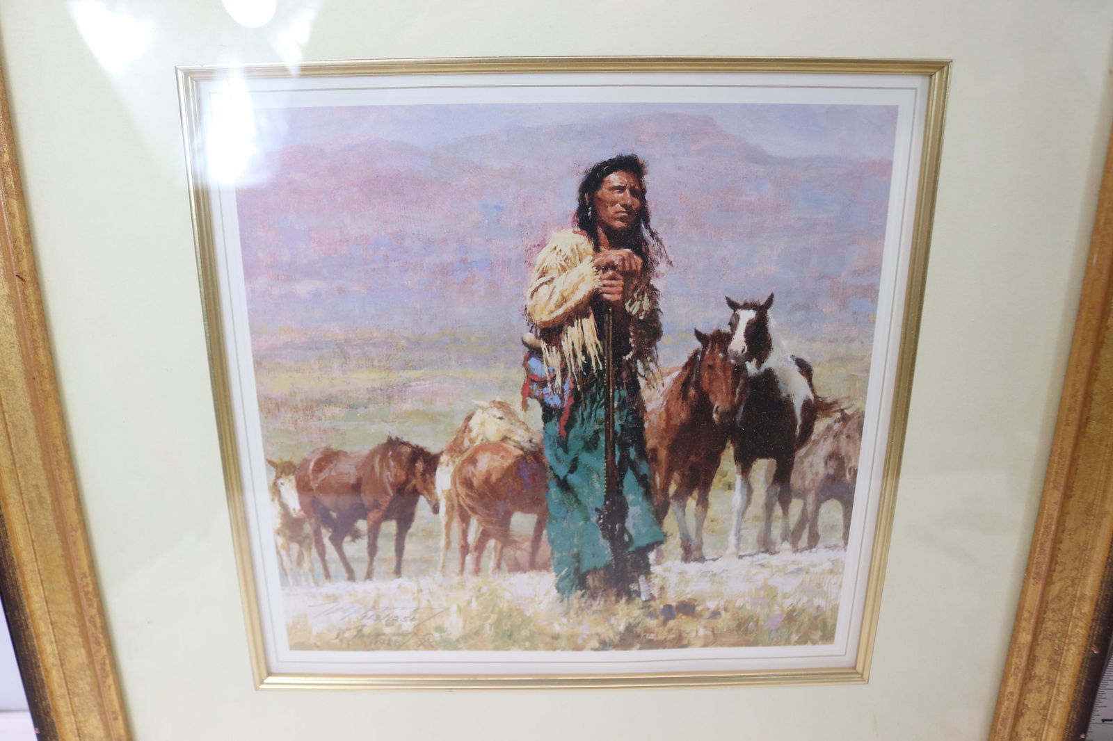 Howard Terpning "Shepherd of The Plains" Pencil Signed & Numbered Registered Print (1 of 7)