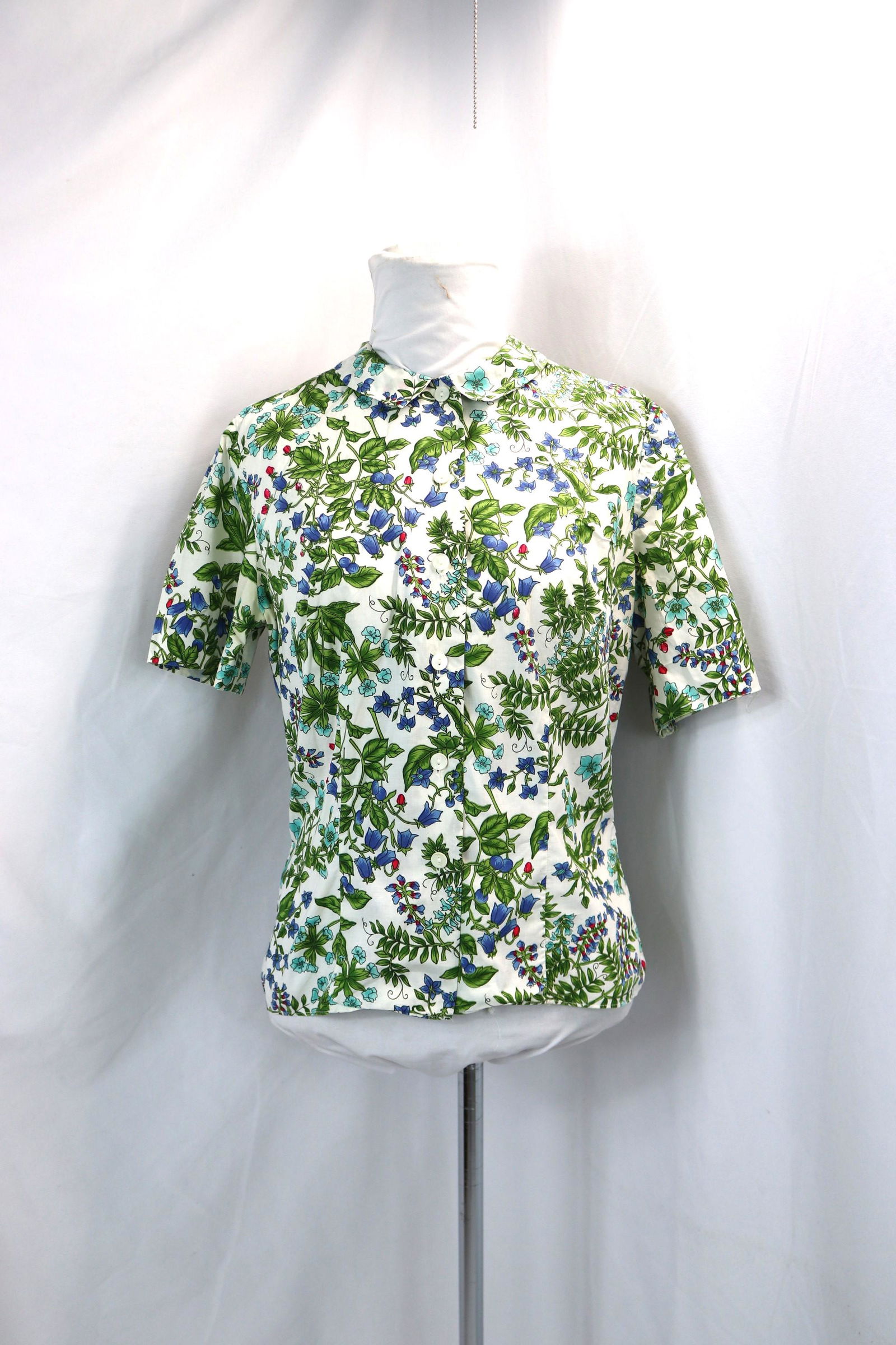 Vintage 1950's McMullen Floral Cotton Blouse (1 of 5)
