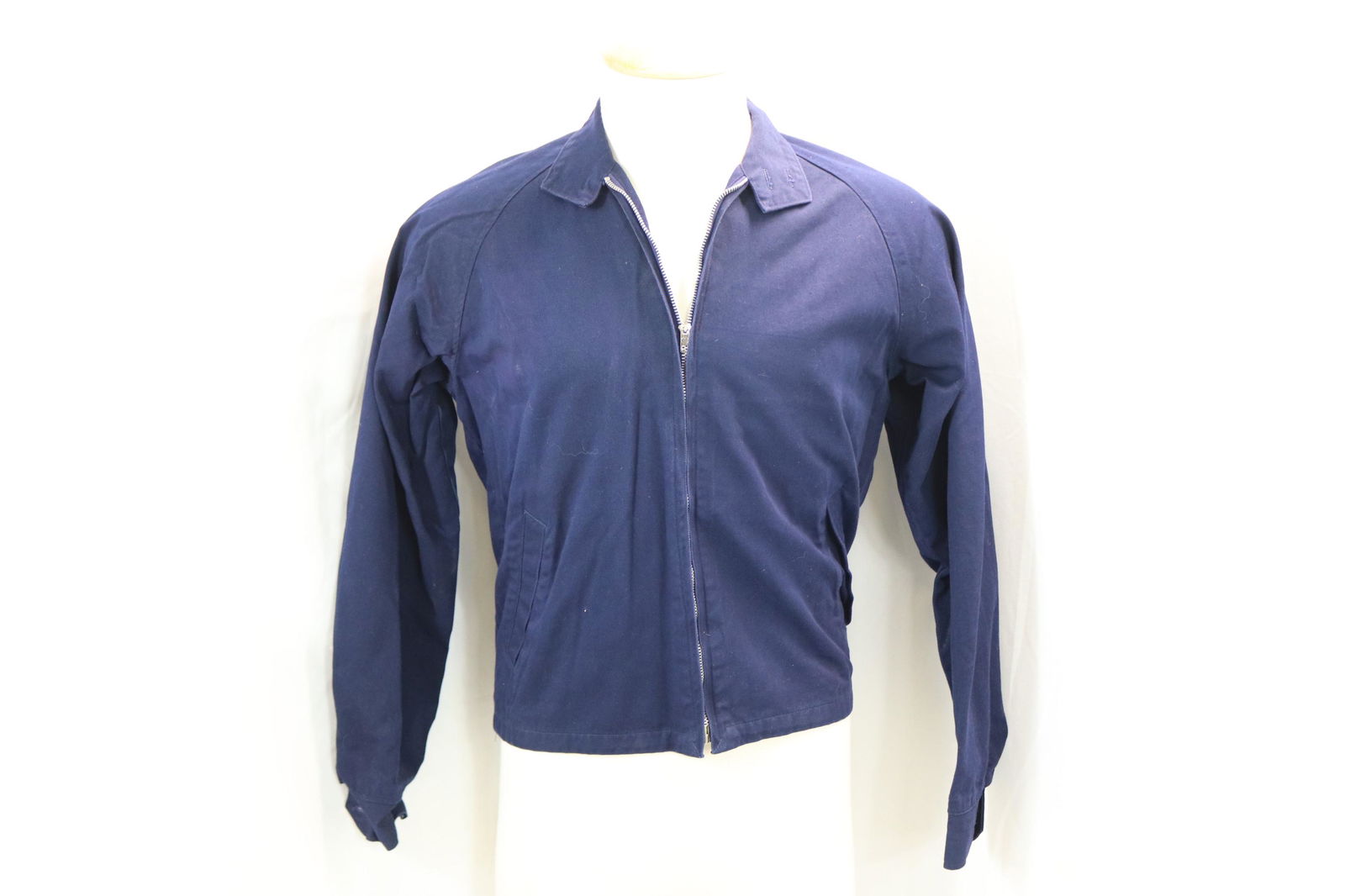 Vintage 1950/60's Wheel Brand Men's Navy Blue Cotton Jacket (1 of 4)