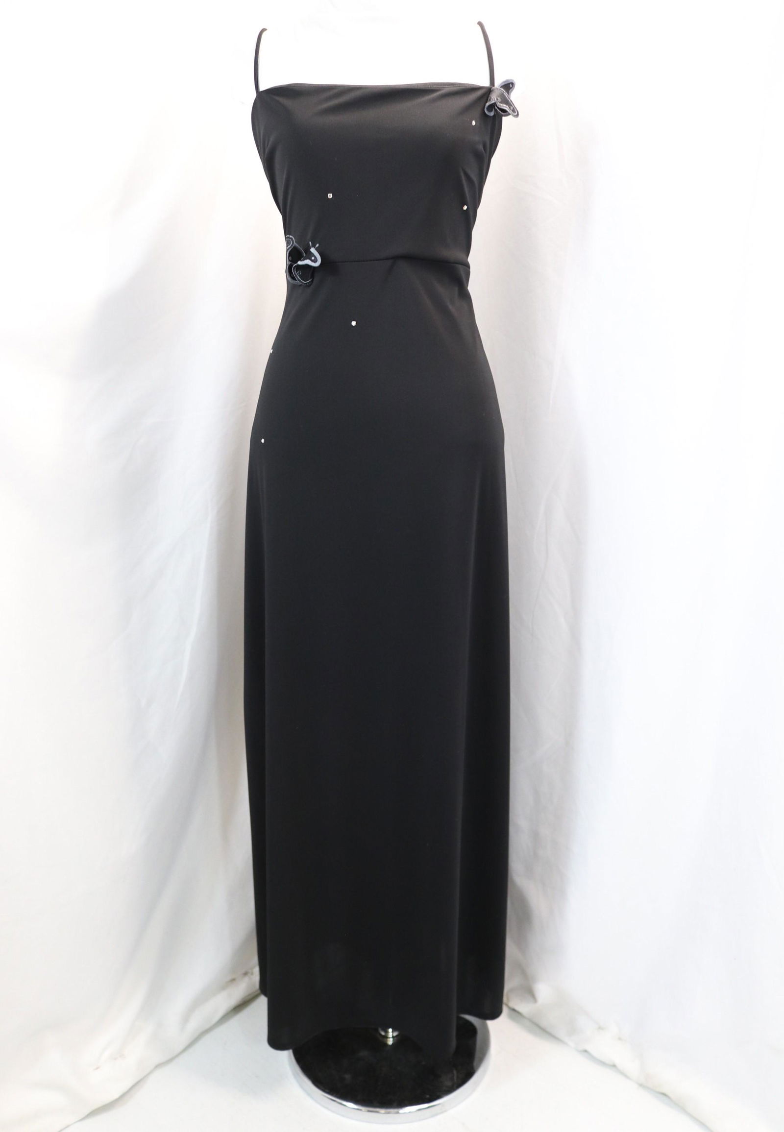 Vintage Molly Malloy Black Full Length Evening Dress (1 of 6)