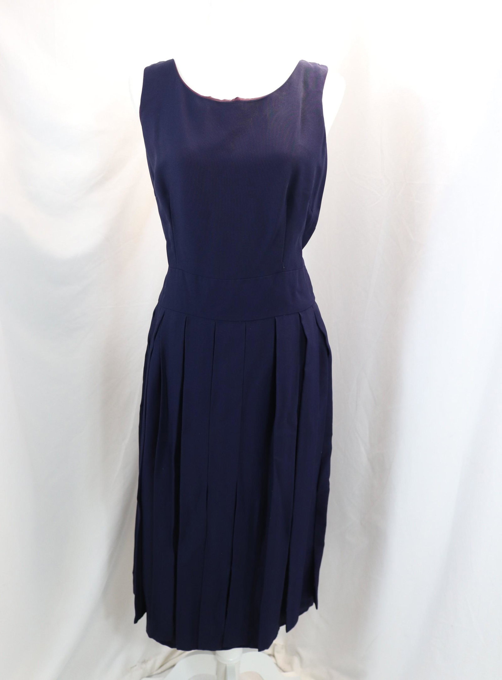 Vintage 1960's Miss Tall America by Taller Modes Navy Blue Sheath Dress: approx. 40 bust, 30 waist, good condition, see photo's