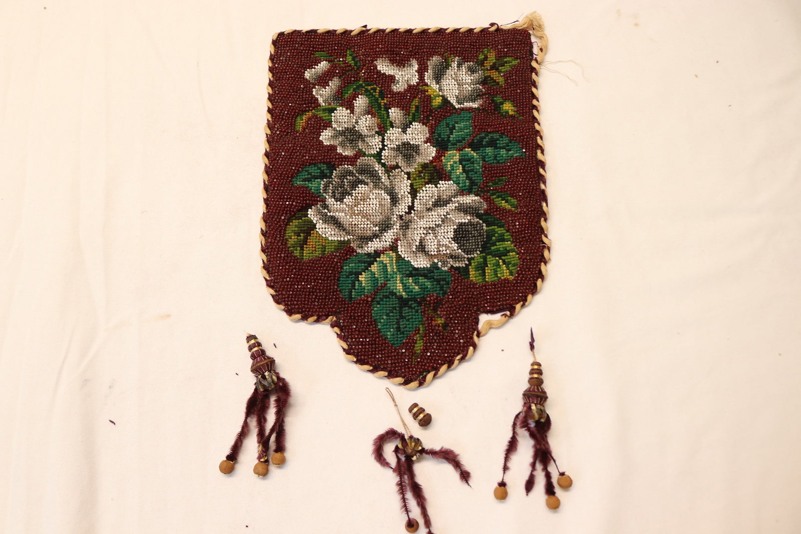 Beaded Victorian Fire/Candle Screen: see photo's
