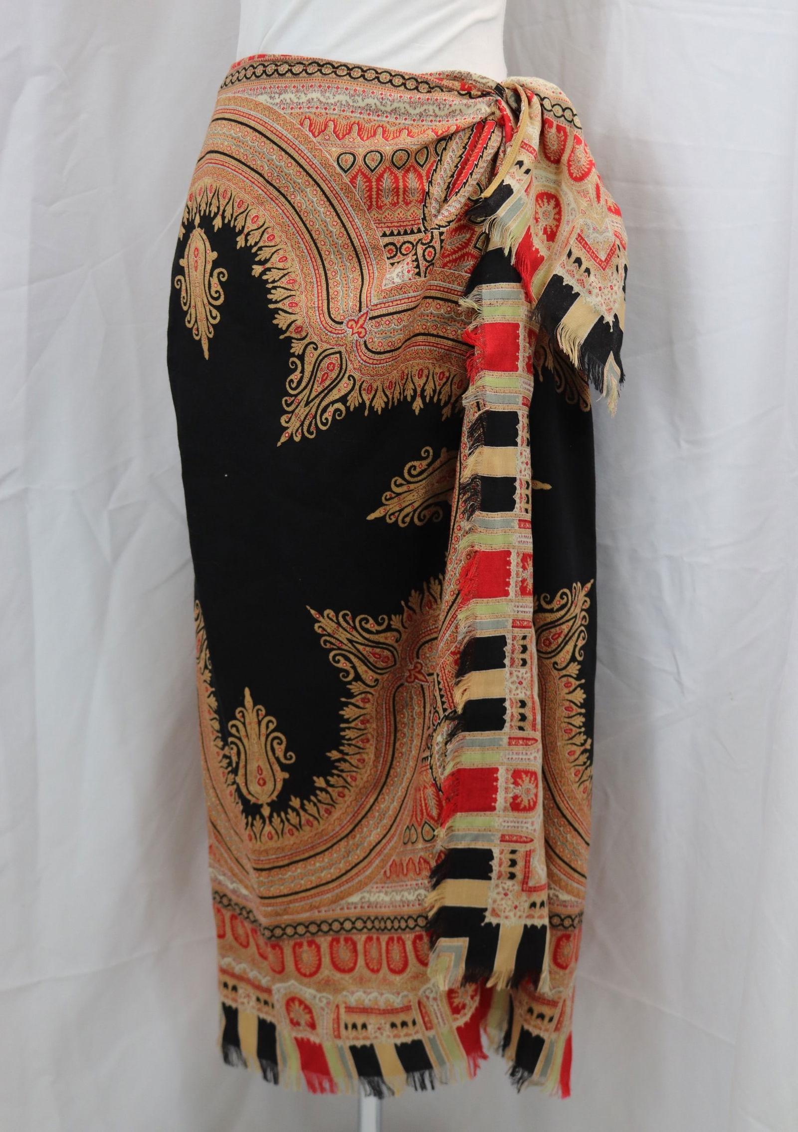 Vintage 1980's Emanuel Ungaro Paisley Wrap Skirt (1 of 5)