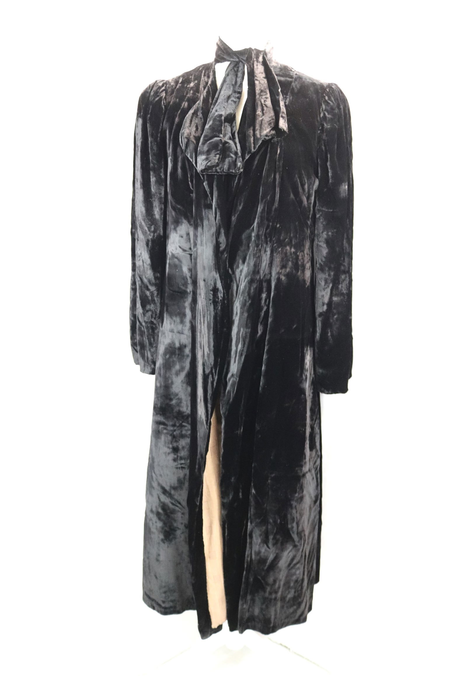 Vintage 1920/30's Black Faux Seal Fur Opera Coat (1 of 5)