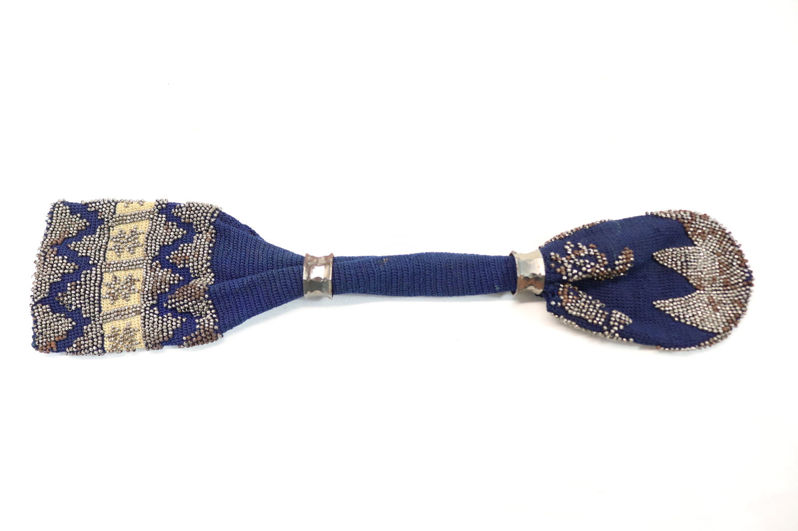 Antique Victorian Miser Purse with Marcasite Beading on Double Crochet Bag (1 of 3)