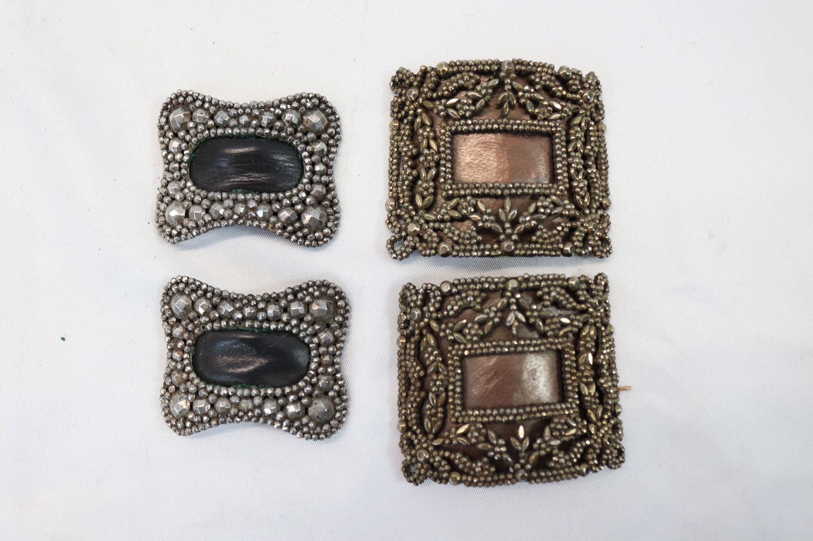 Lot of 2 Pair Antique Shoe Buckles (1 of 5)