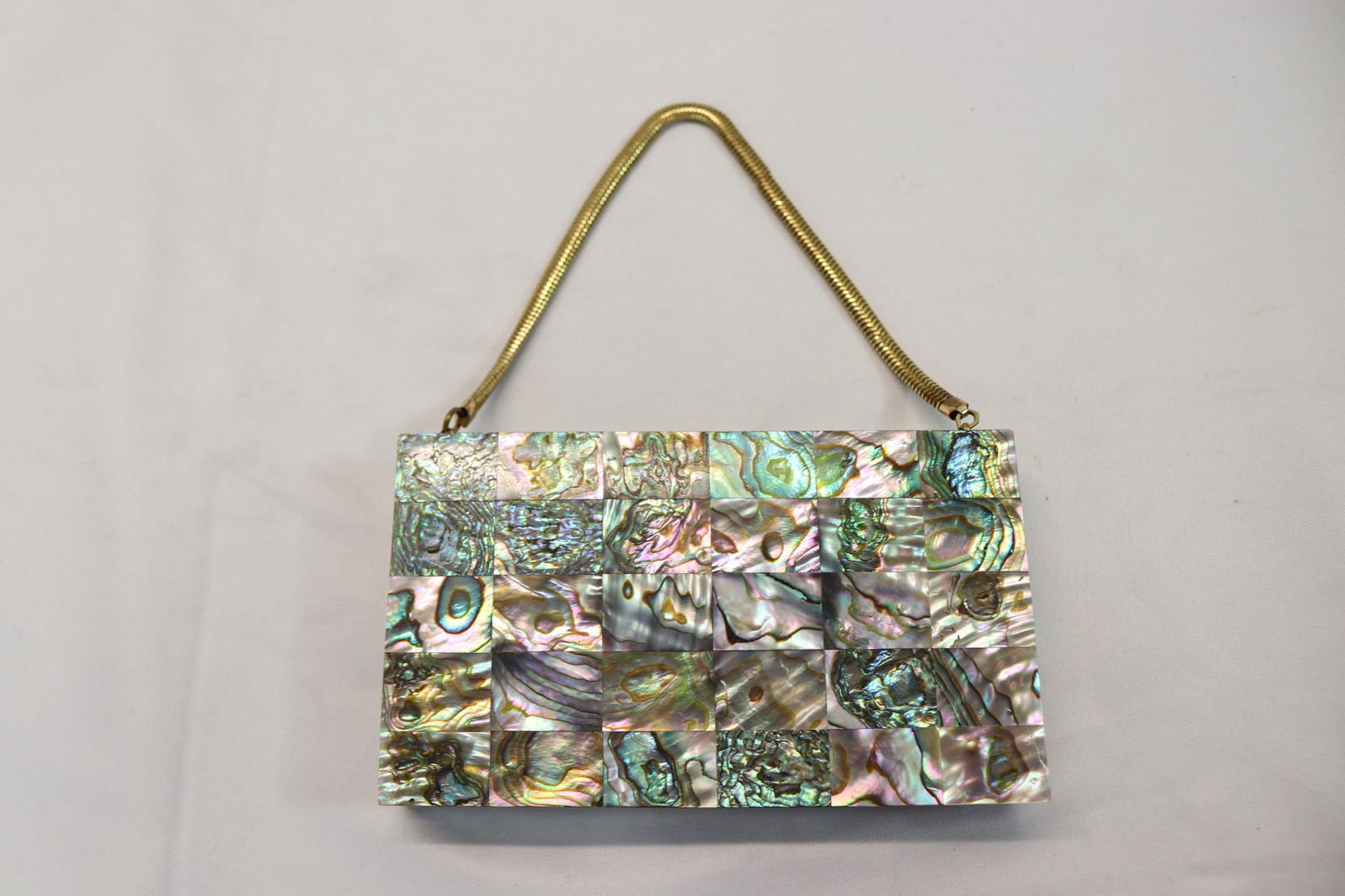 Vintage 1940's Alabaster Compact Purse (1 of 10)