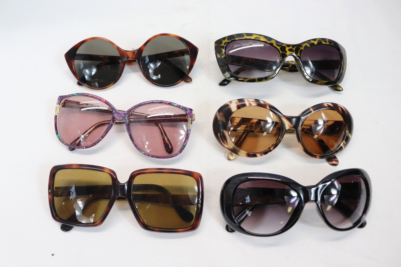 Vintage Lot of 6 Pair Sunglasses, JBK, Eye-Rest, & Others: see photo's