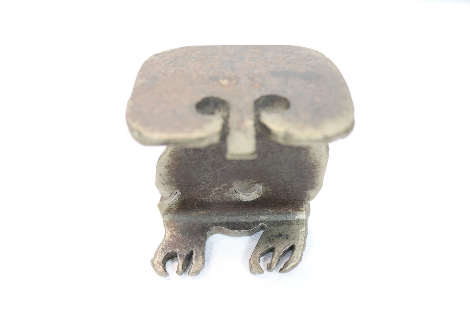 Vintage 1970 Albert Leon Wilson Steel Sculpture Abstract Owl (1 of 5)