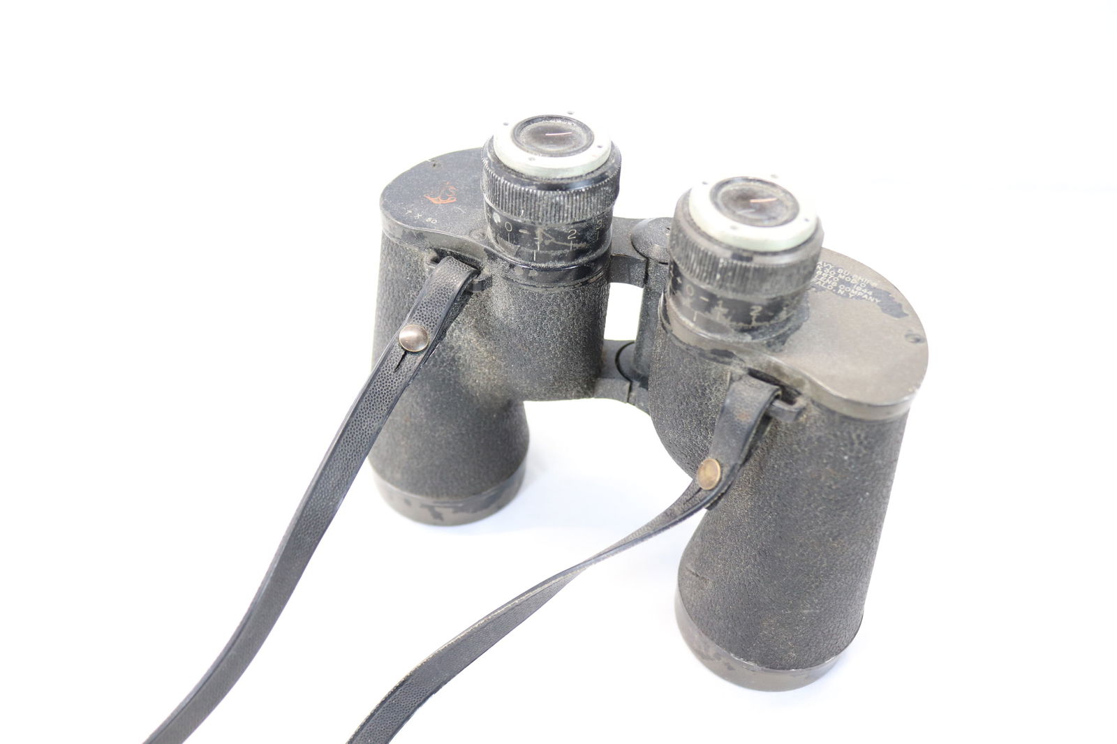 Vintage 1944 US Navy Bu Ships Binoculars with Original Strap (1 of 6)